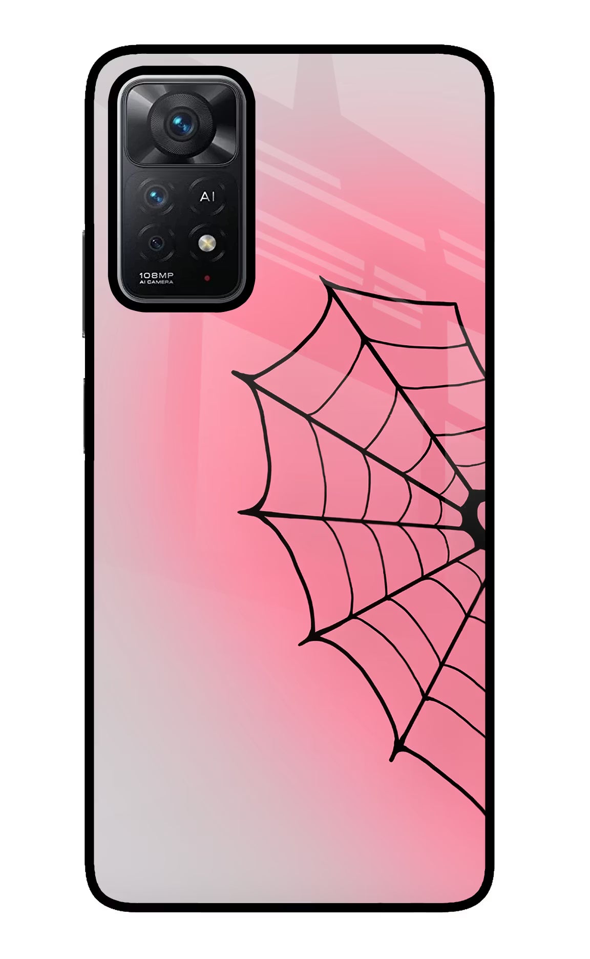 Pink Web Redmi Note 11 Pro+ 5G Glass Case - Pink Web Redmi Note 11 Pro+ 5G Glass Case Pink Web Redmi Note 11 Pro+ 5G Glass Case