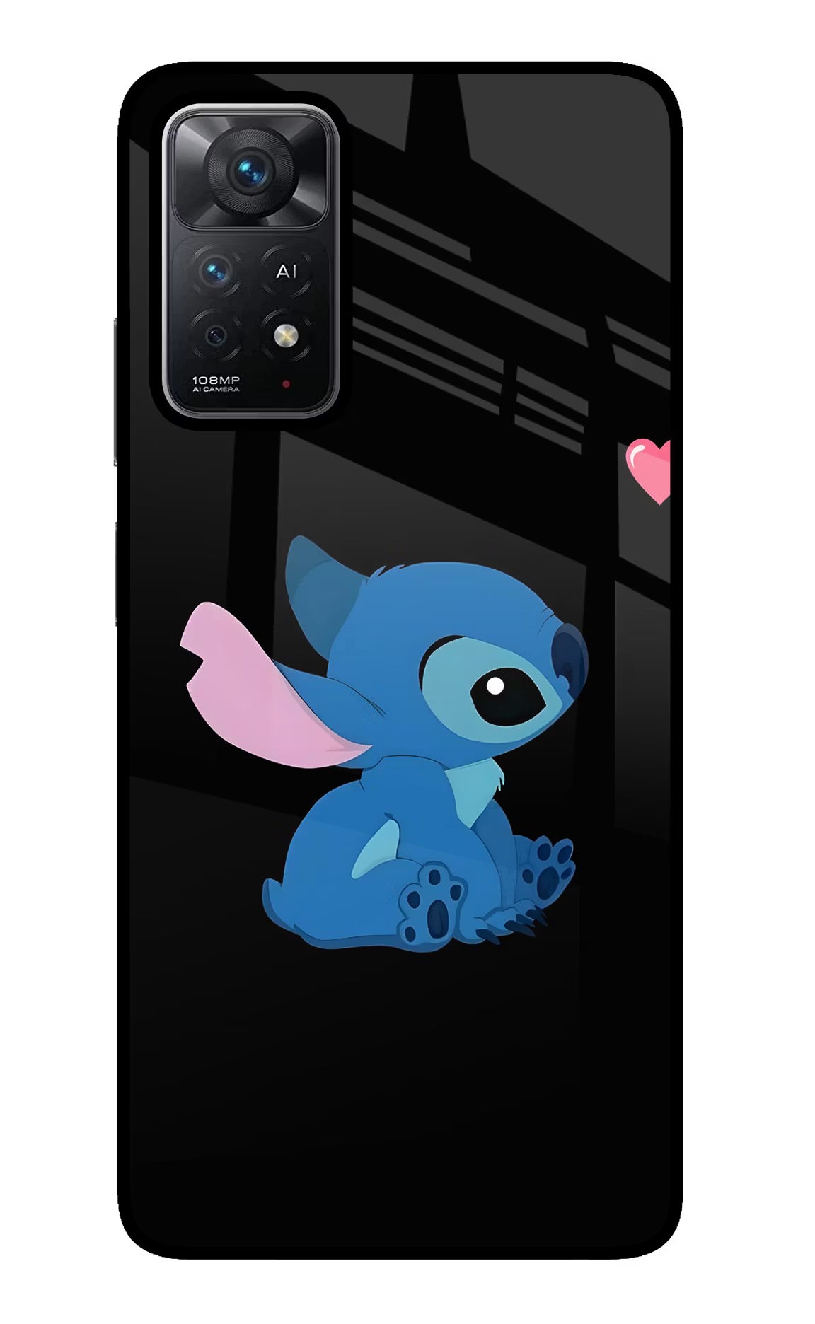 Stitch Crush Redmi Note 11 Pro+ 5G Glass Case - Stitch Crush Redmi Note 11 Pro+ 5G Glass Case Stitch Crush Redmi Note 11 Pro+ 5G Glass Case