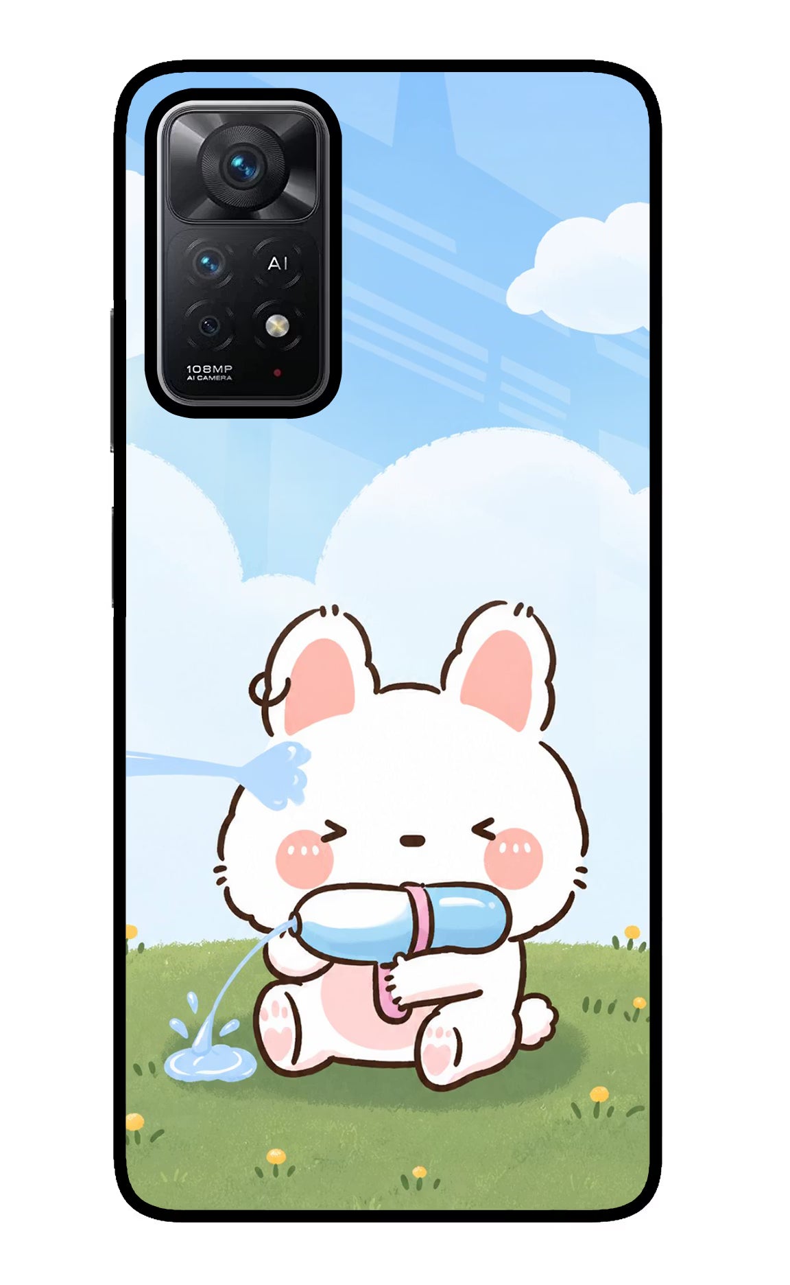 Bunny Treat Redmi Note 11 Pro+ 5G Glass Case - Bunny Treat Redmi Note 11 Pro+ 5G Glass Case Bunny Treat Redmi Note 11 Pro+ 5G Glass Case
