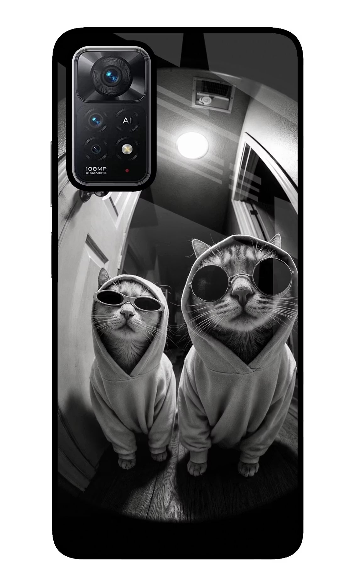 Hood Cats Redmi Note 11 Pro+ 5G Glass Case - Hood Cats Redmi Note 11 Pro+ 5G Glass Case Hood Cats Redmi Note 11 Pro+ 5G Glass Case