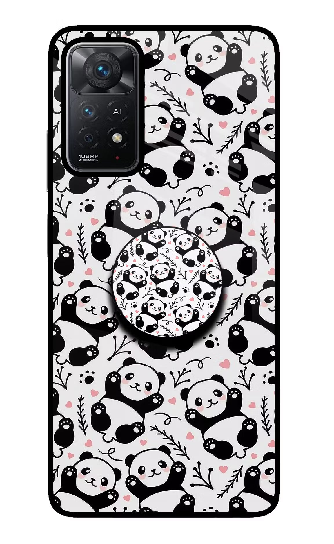 Cute Panda Redmi Note 11 Pro+ 5G Pop Case - Cute Panda Redmi Note 11 Pro+ 5G Pop Case by Casekaro Cute Panda Redmi Note 11 Pro+ 5G Pop Case by Casekaro