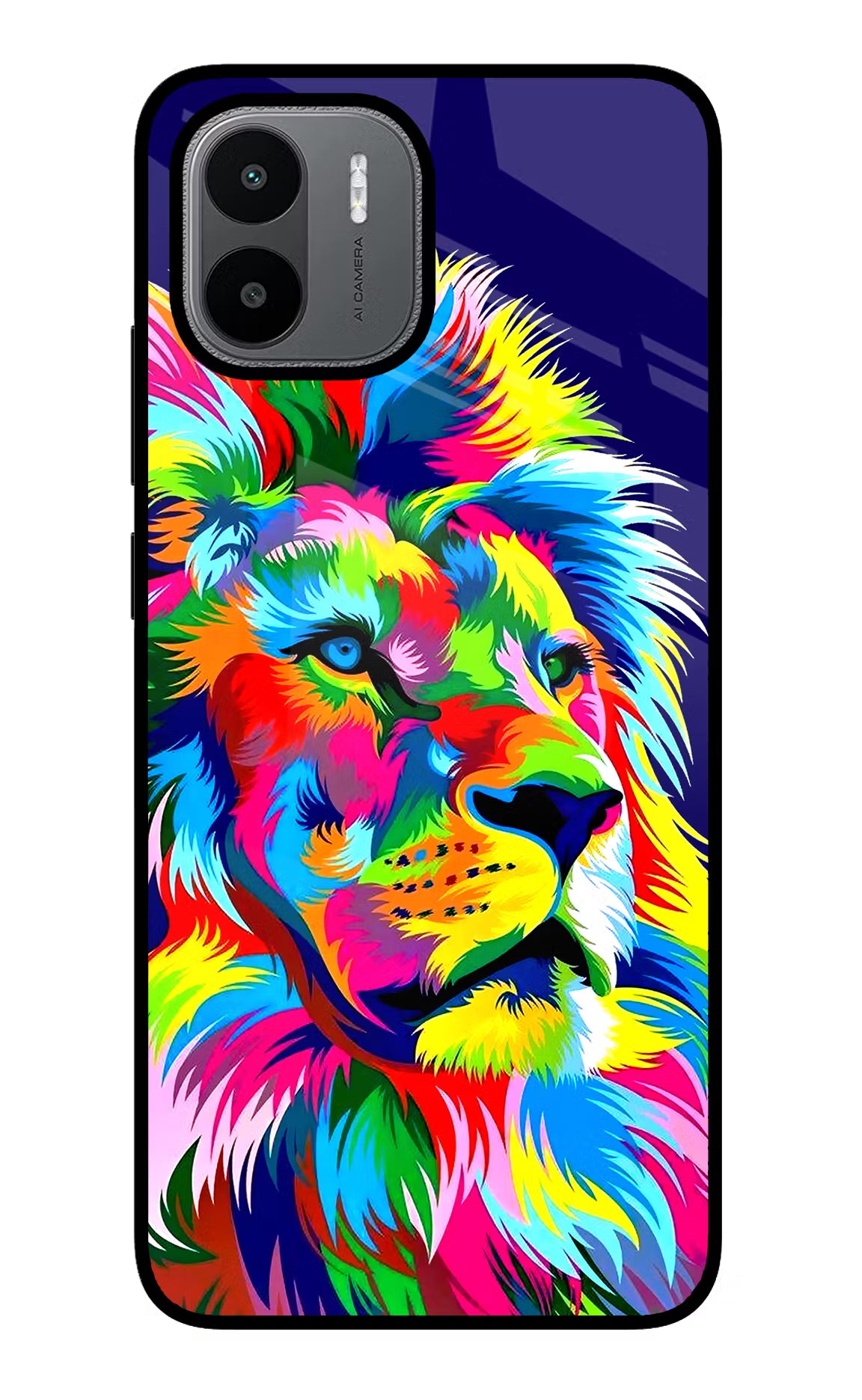 Vector Art Lion Redmi A1/A2 Glass Case - Vector Art Lion Redmi A1/A2 Glass Case Vector Art Lion Redmi A1/A2 Glass Case
