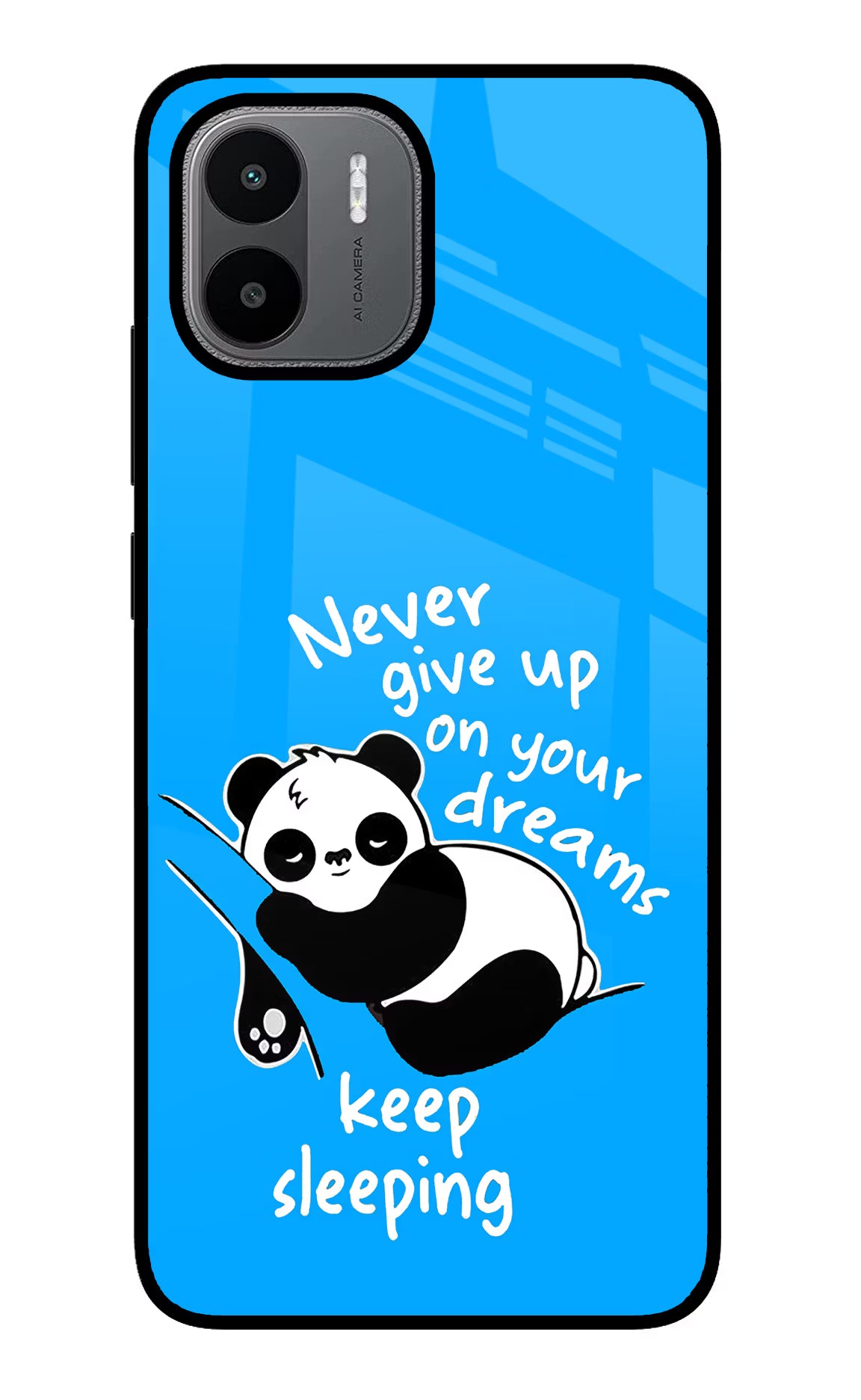Keep Sleeping Redmi A1/A2 Back Cover - Keep Sleeping Redmi A1/A2 Glass Case Back Cover by Casekaro Keep Sleeping Redmi A1/A2 Glass Case Back Cover by Casekaro