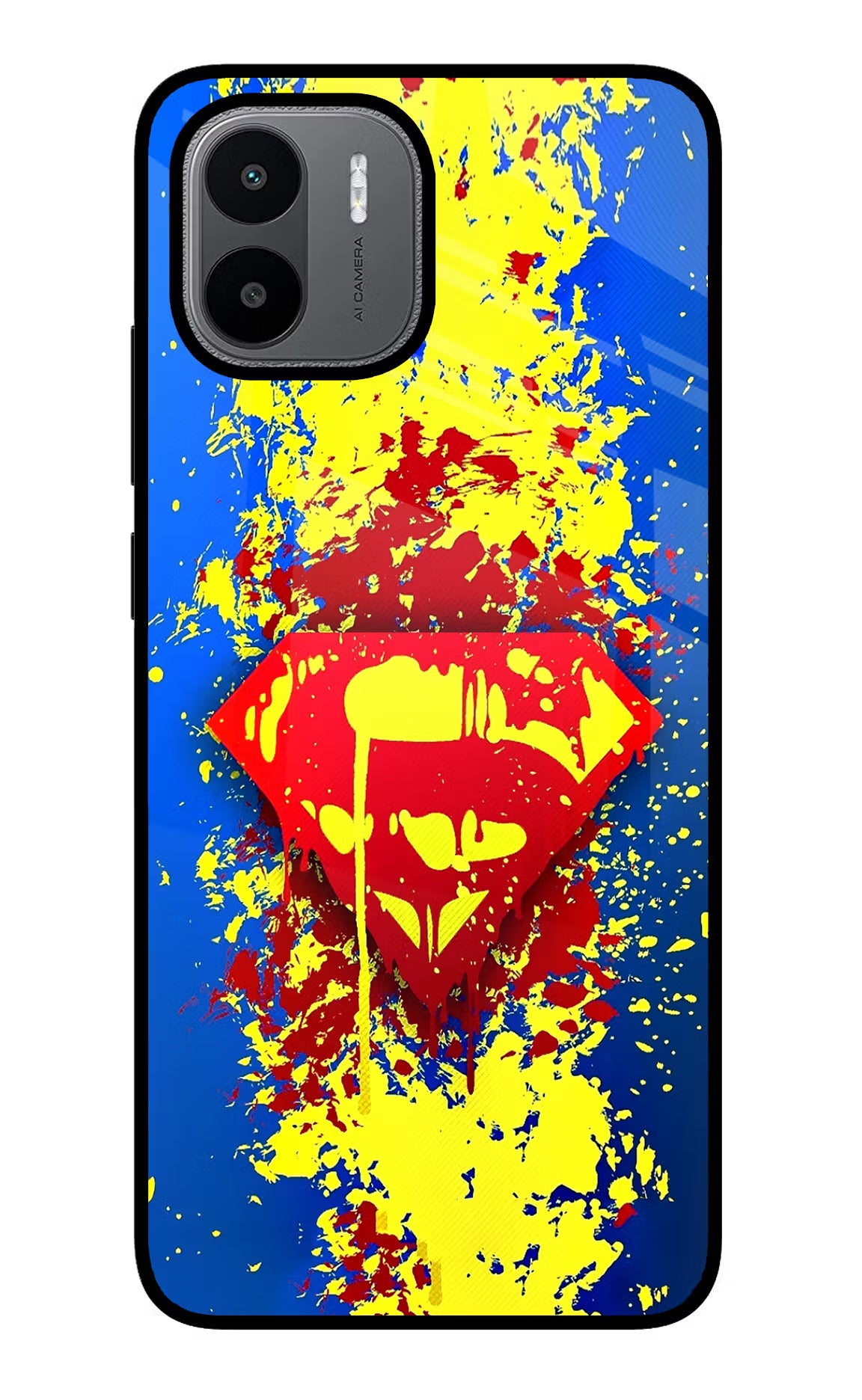 Superman logo Redmi A1/A2 Glass Case - Superman logo Redmi A1/A2 Glass Case Superman logo Redmi A1/A2 Glass Case