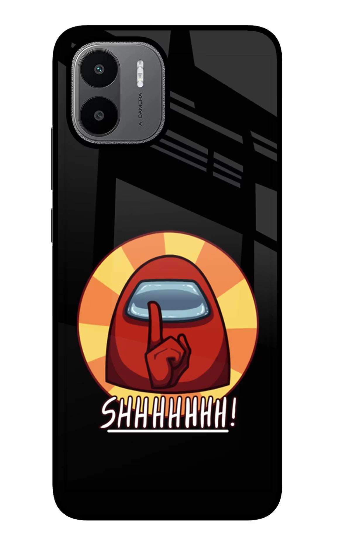 Among Us Shhh! Redmi A1/A2 Glass Case - Among Us Shhh! Redmi A1/A2 Glass Case Among Us Shhh! Redmi A1/A2 Glass Case