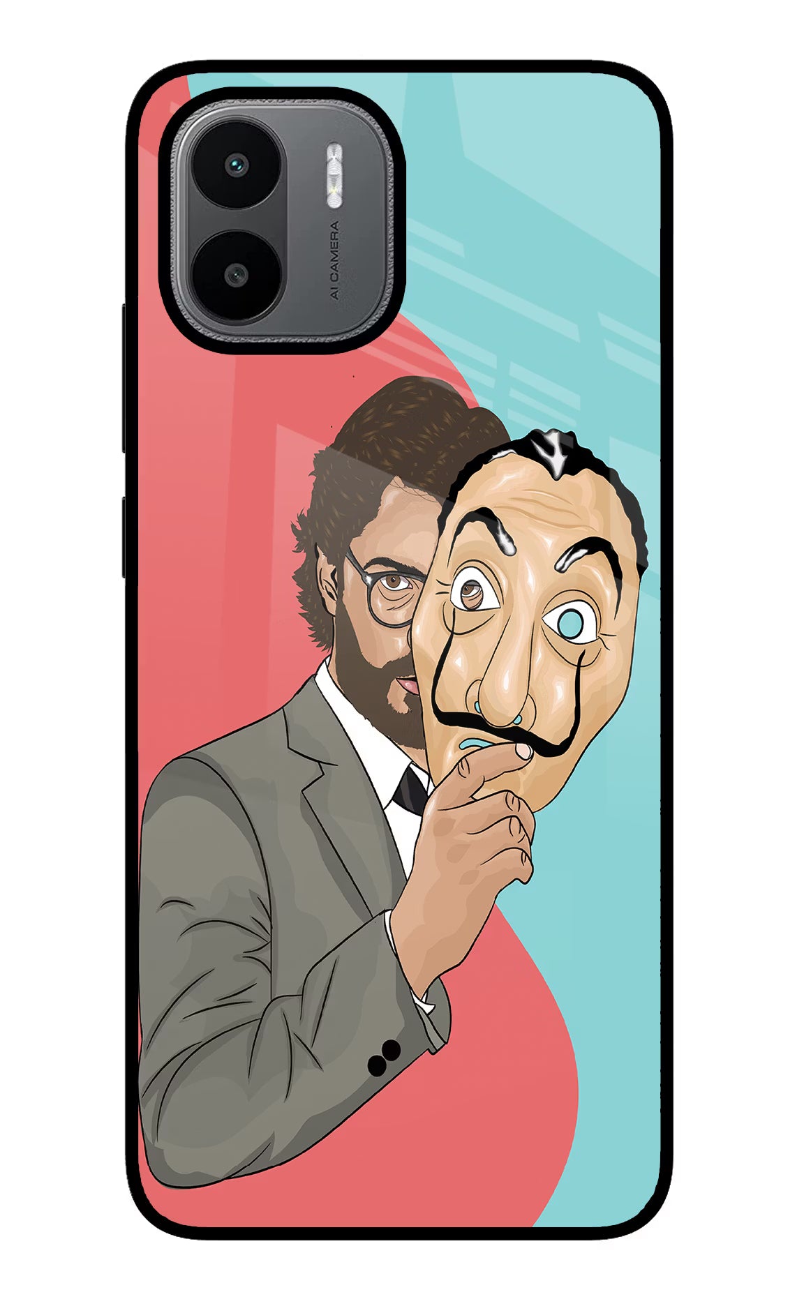 Professor Redmi A1/A2 Back Cover - Professor Redmi A1/A2 Glass Case Back Cover by Casekaro Professor Redmi A1/A2 Glass Case Back Cover by Casekaro