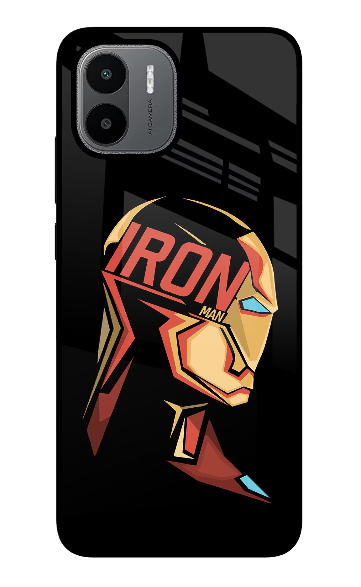 IronMan Redmi A1/A2 Back Cover - IronMan Redmi A1/A2 Glass Case Back Cover by Casekaro IronMan Redmi A1/A2 Glass Case Back Cover by Casekaro