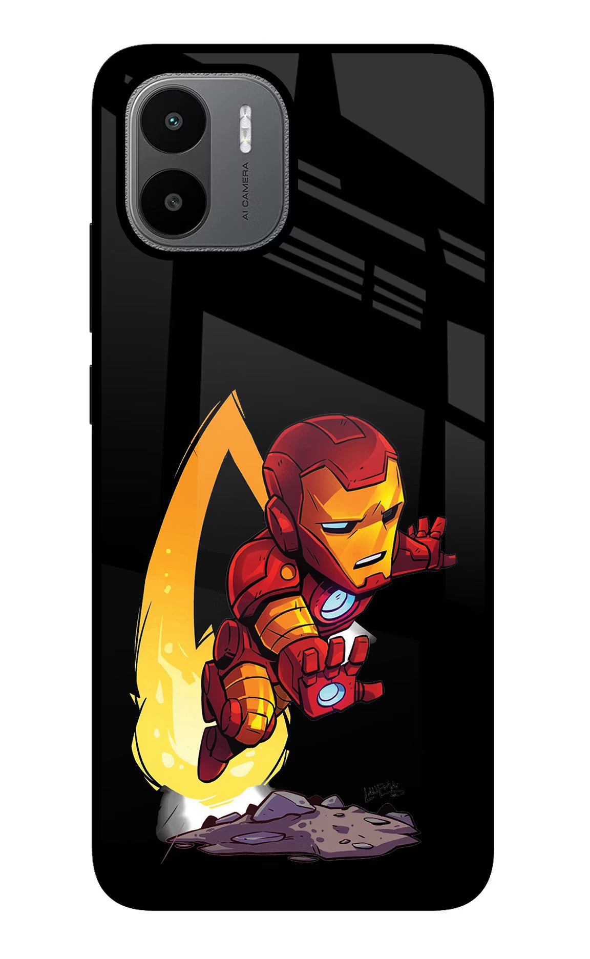IronMan Redmi A1/A2 Glass Case - IronMan Redmi A1/A2 Glass Case IronMan Redmi A1/A2 Glass Case