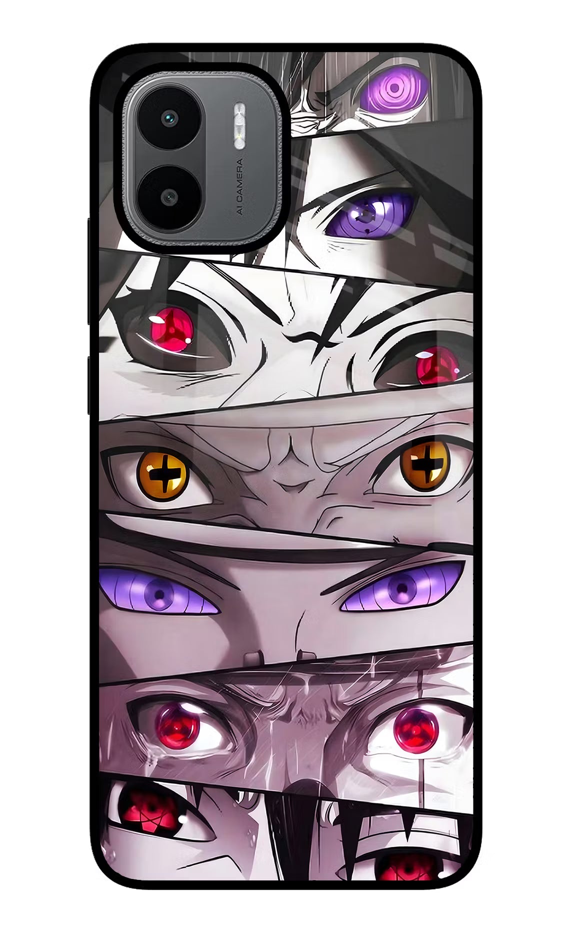 Naruto Anime Redmi A1/A2 Back Cover - Naruto Anime Redmi A1/A2 Glass Case Back Cover by Casekaro Naruto Anime Redmi A1/A2 Glass Case Back Cover by Casekaro