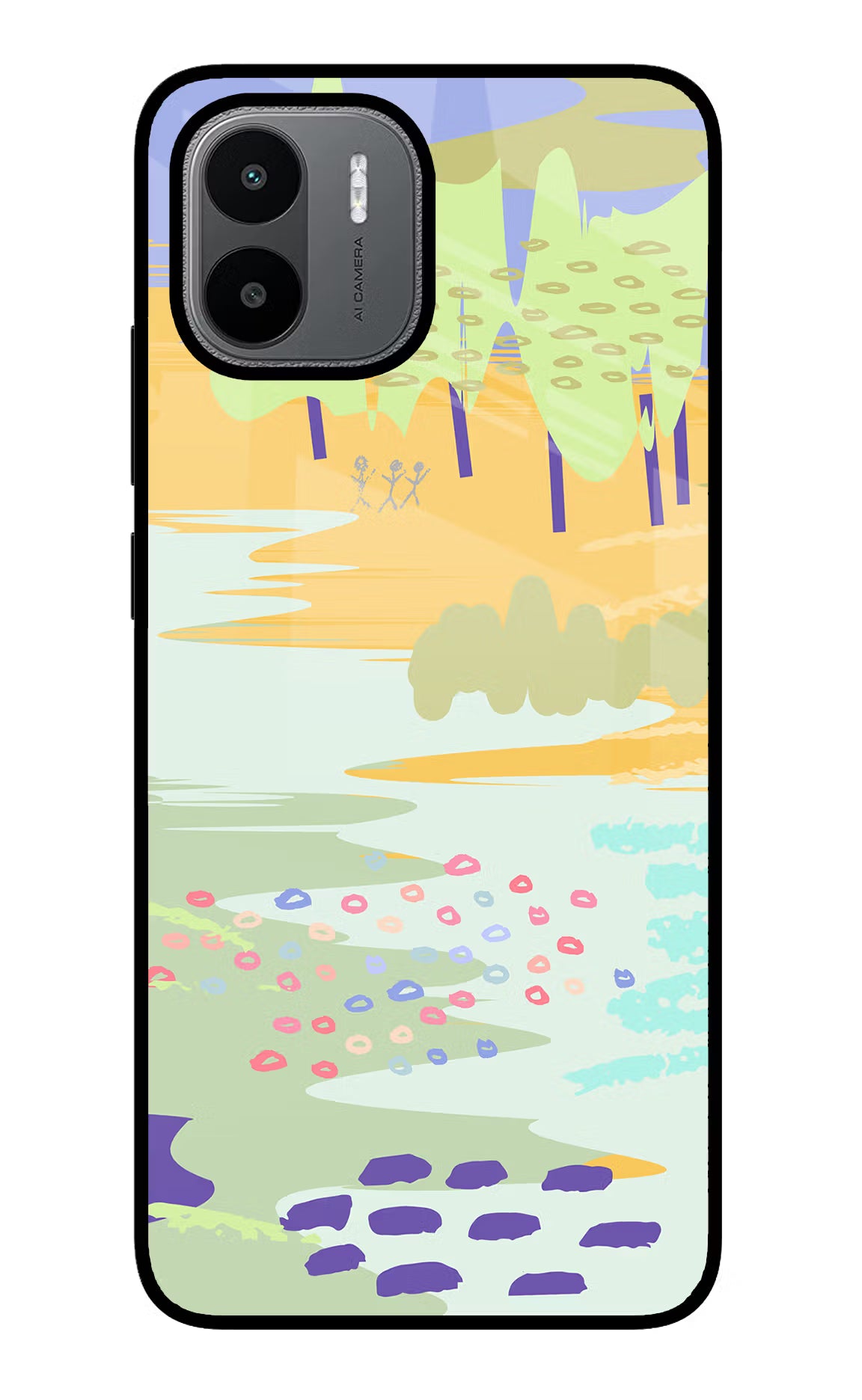 Scenery Redmi A1/A2 Glass Case - Scenery Redmi A1/A2 Glass Case Scenery Redmi A1/A2 Glass Case