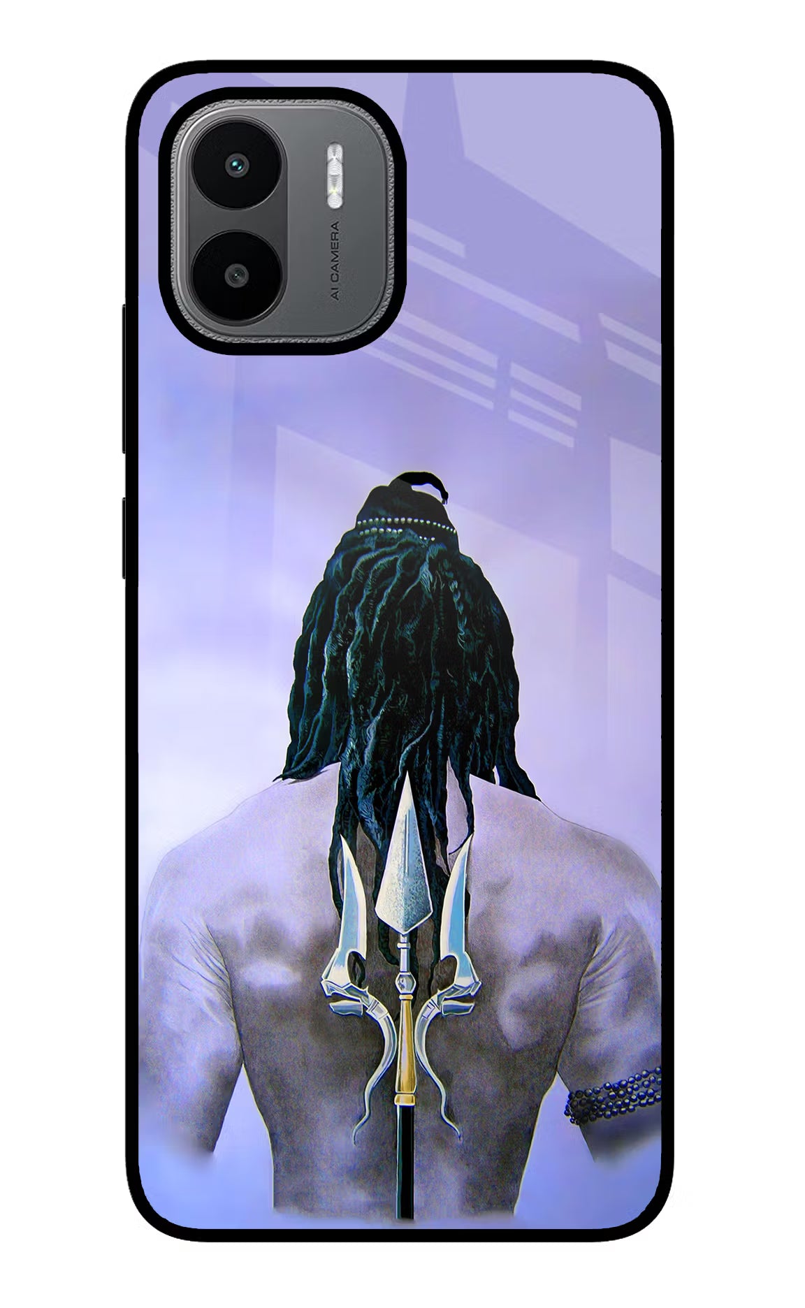 Shiva Redmi A1/A2 Back Cover - Shiva Redmi A1/A2 Glass Case Back Cover by Casekaro Shiva Redmi A1/A2 Glass Case Back Cover by Casekaro