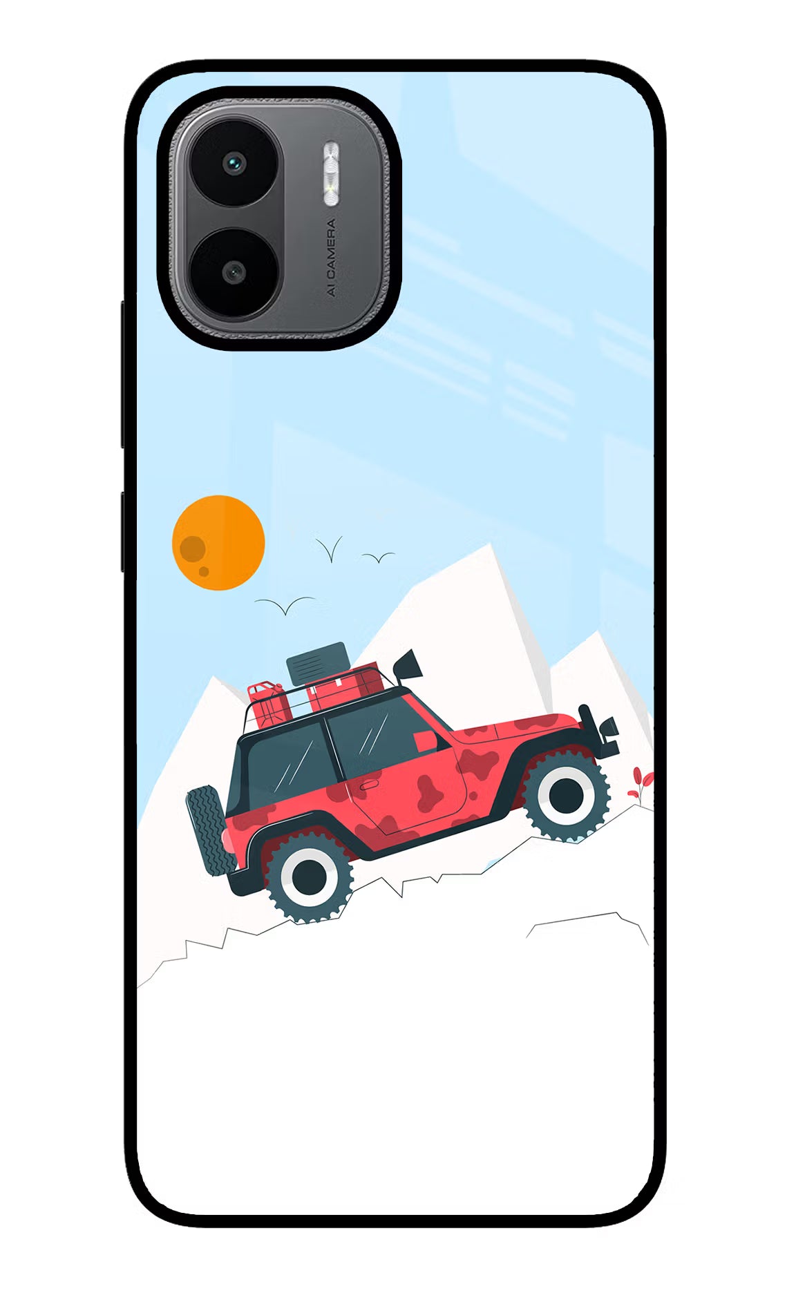 Mountain Trail Beast Redmi A1/A2 Glass Case - Mountain Trail Beast Redmi A1/A2 Glass Case Mountain Trail Beast Redmi A1/A2 Glass Case