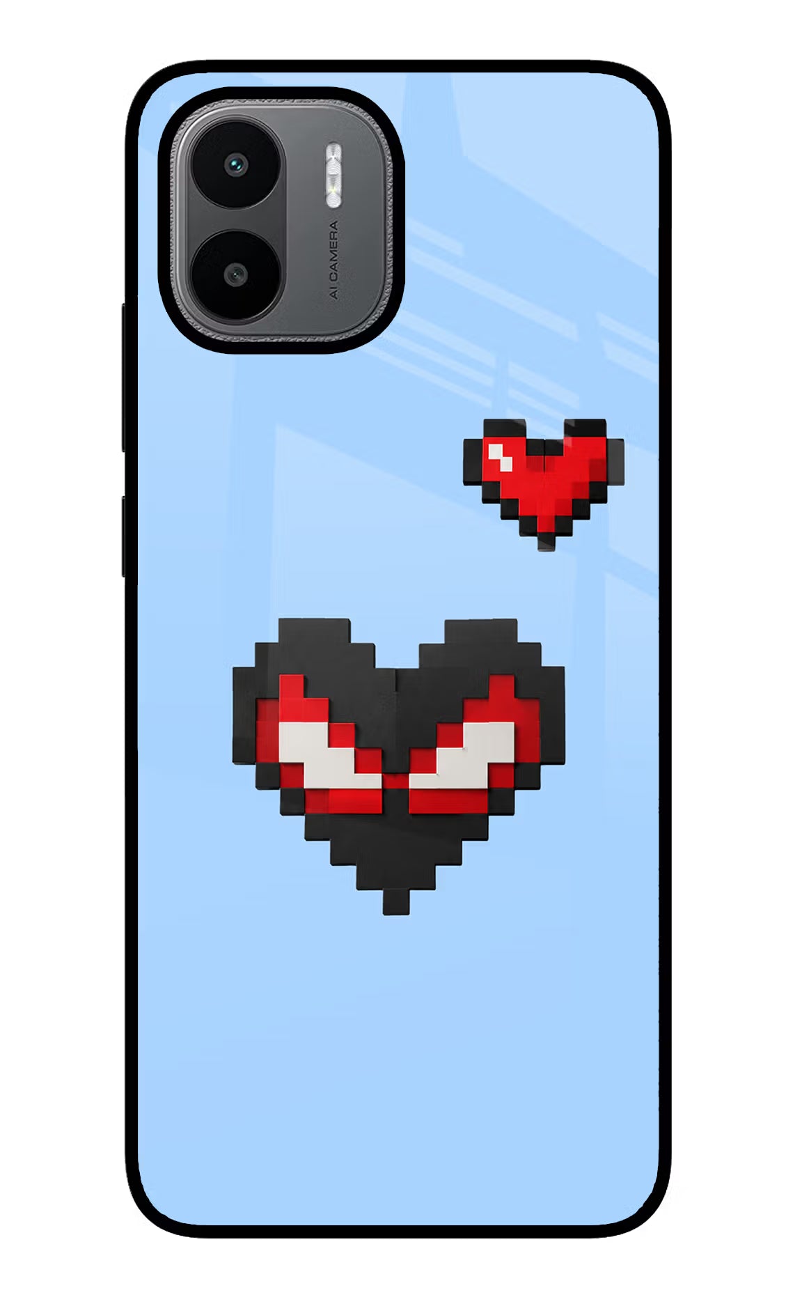 Peter Heart Redmi A1/A2 Glass Case - Peter Heart Redmi A1/A2 Glass Case Peter Heart Redmi A1/A2 Glass Case