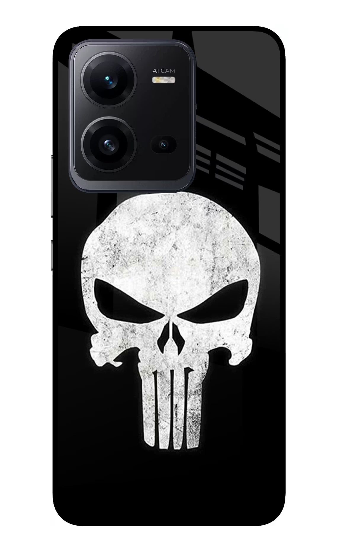 Punisher Skull Vivo V25 5G Glass Case - Punisher Skull Vivo V25 5G Glass Case Punisher Skull Vivo V25 5G Glass Case
