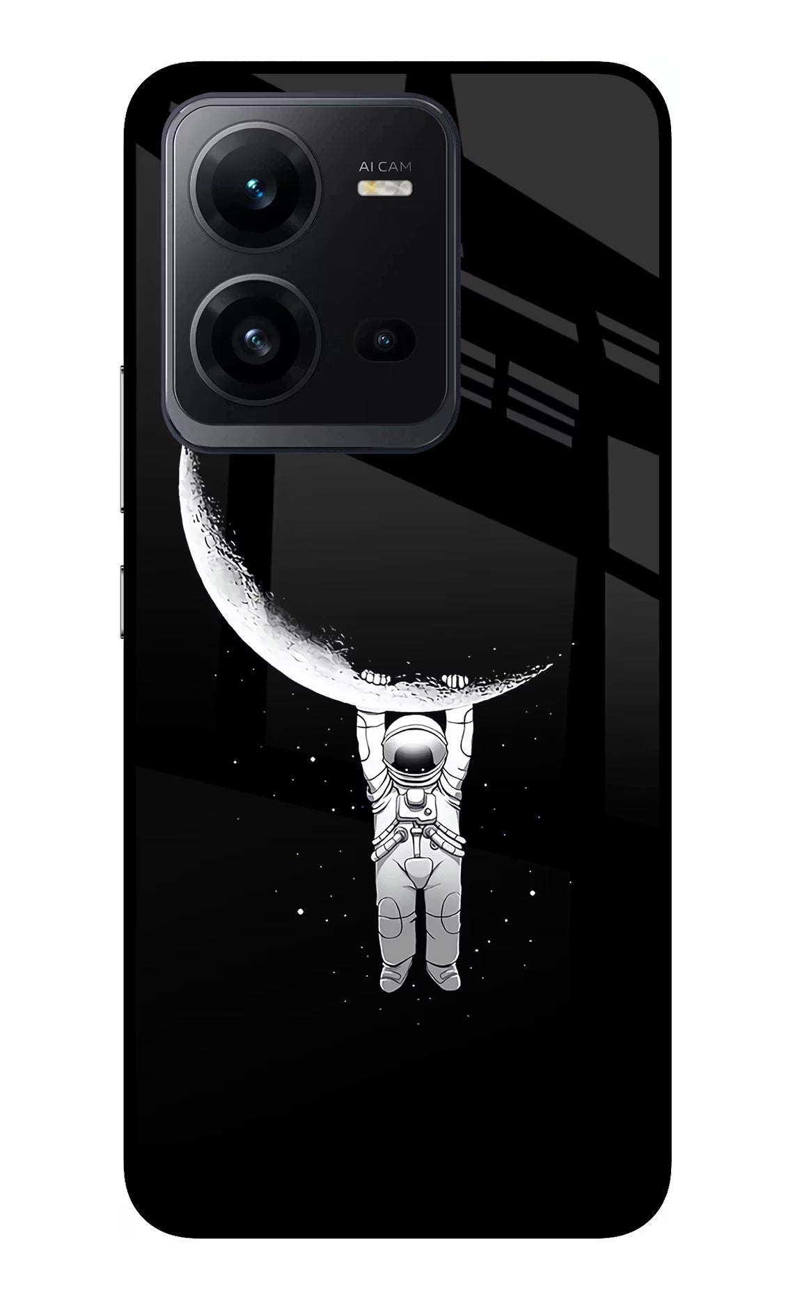 Moon Space Vivo V25 5G Glass Case - Moon Space Vivo V25 5G Glass Case Moon Space Vivo V25 5G Glass Case