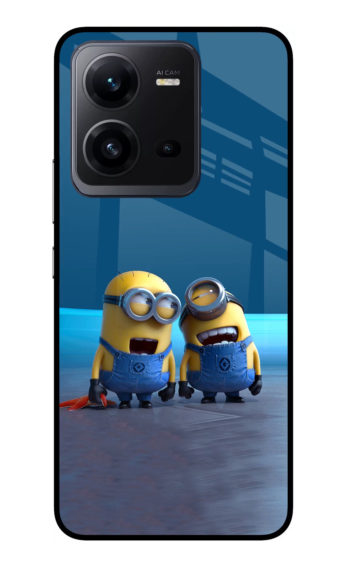 Minion Laughing Vivo V25 5G Glass Case - Minion Laughing Vivo V25 5G Glass Case Minion Laughing Vivo V25 5G Glass Case