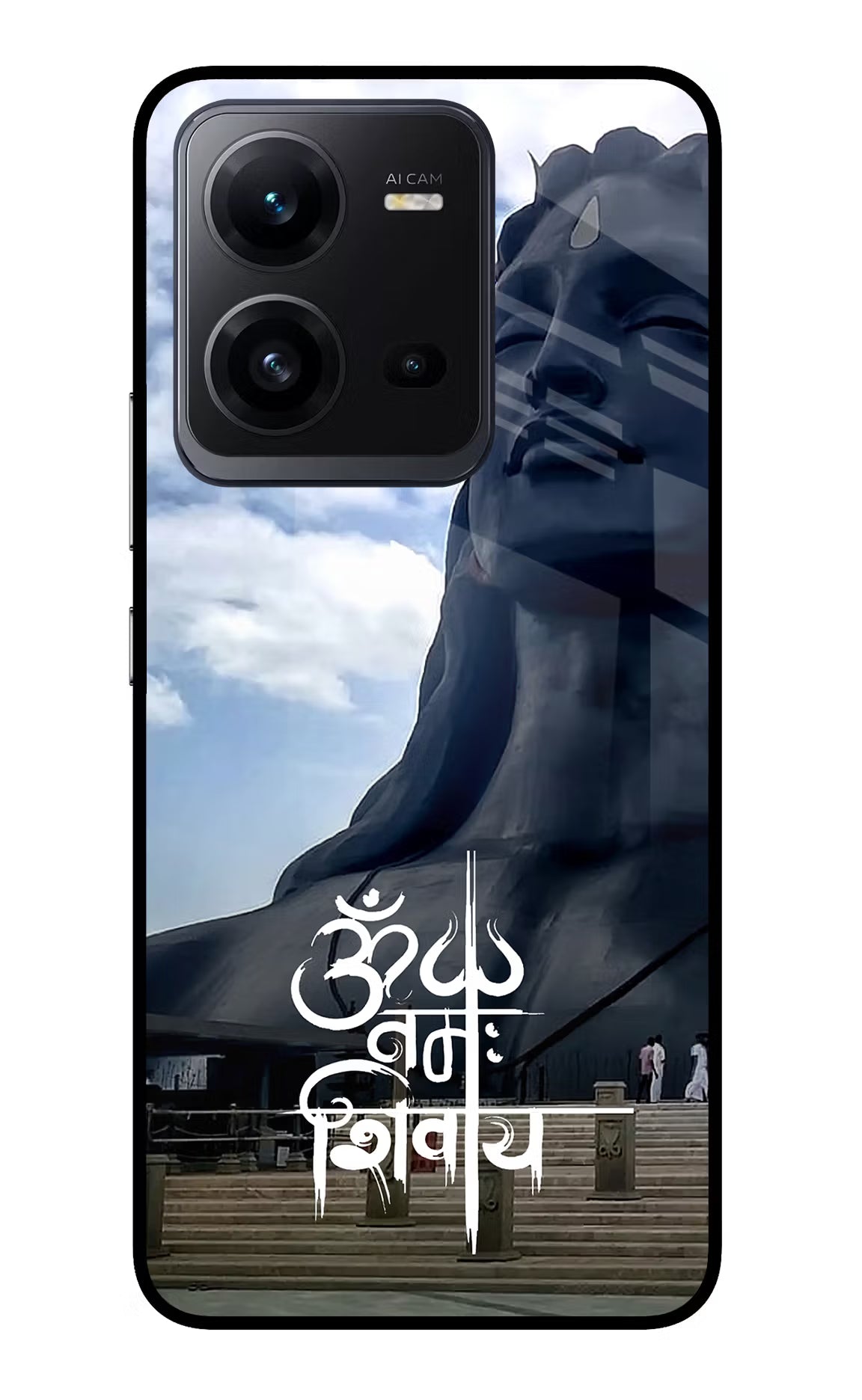 Om Namah Shivay Vivo V25 5G Glass Case - Om Namah Shivay Vivo V25 5G Glass Case Om Namah Shivay Vivo V25 5G Glass Case