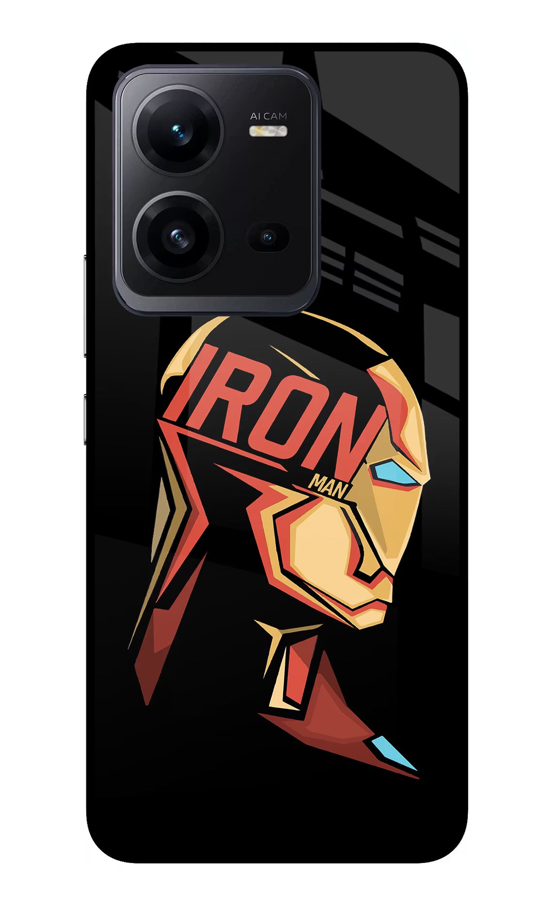 IronMan Vivo V25 5G Glass Case - IronMan Vivo V25 5G Glass Case IronMan Vivo V25 5G Glass Case