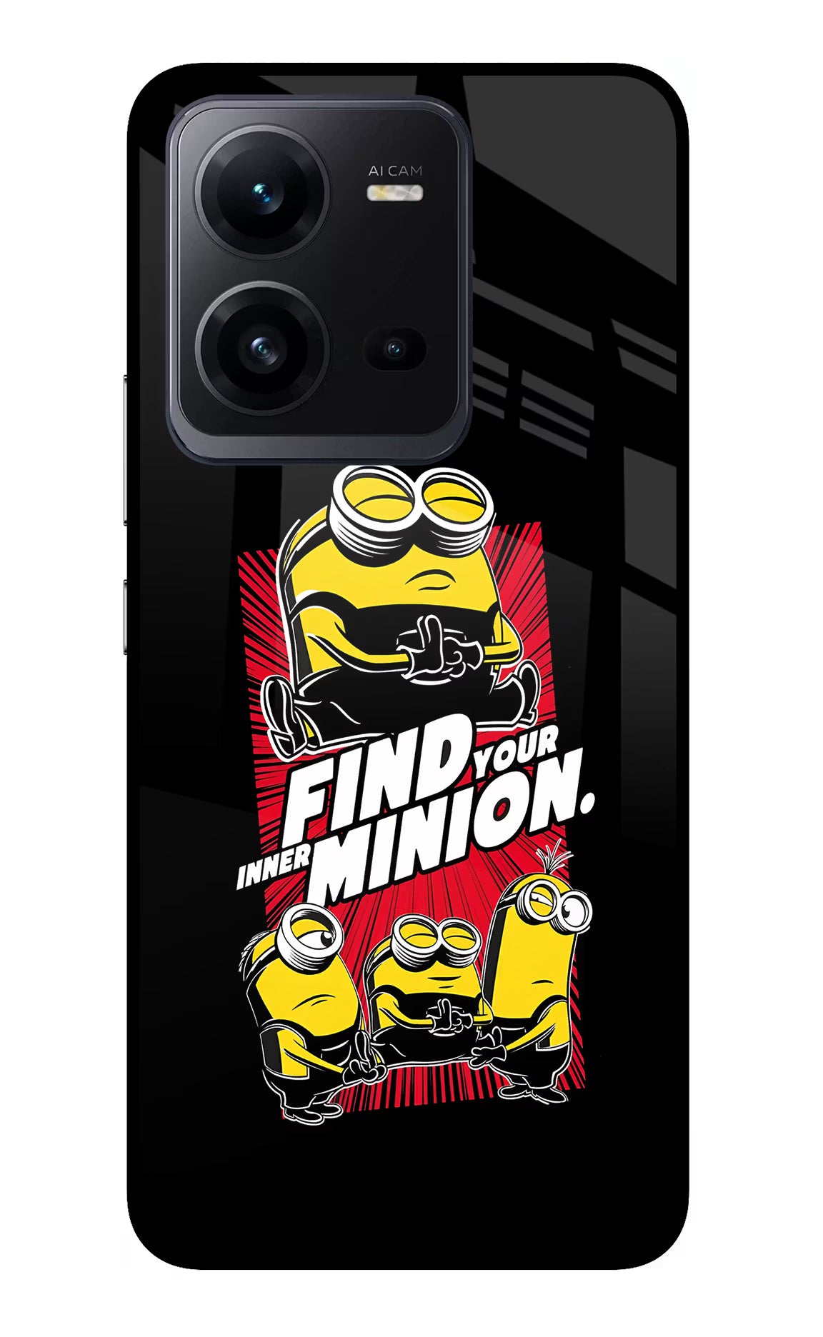 Find your inner Minion Vivo V25 5G Glass Case - Find your inner Minion Vivo V25 5G Glass Case Find your inner Minion Vivo V25 5G Glass Case