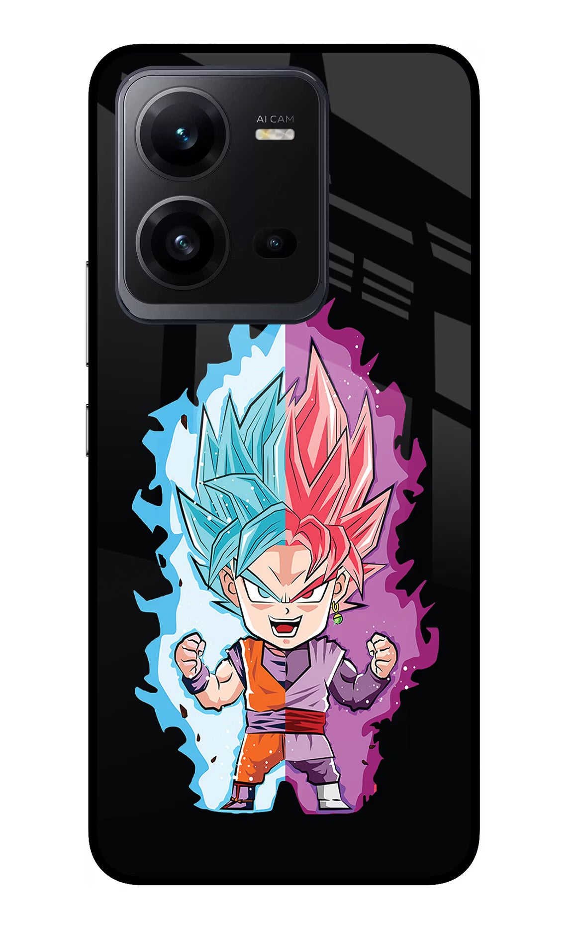 Chota Goku Vivo V25 5G Glass Case - Chota Goku Vivo V25 5G Glass Case Chota Goku Vivo V25 5G Glass Case
