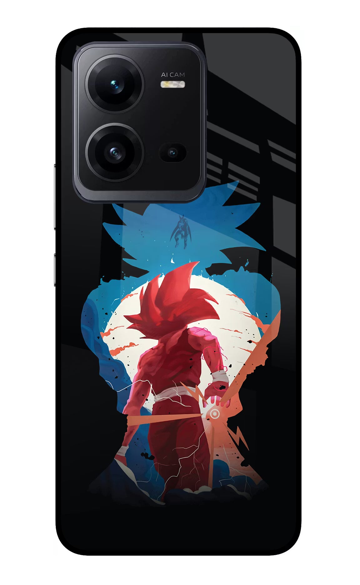Goku Vivo V25 5G Glass Case - Goku Vivo V25 5G Glass Case Goku Vivo V25 5G Glass Case