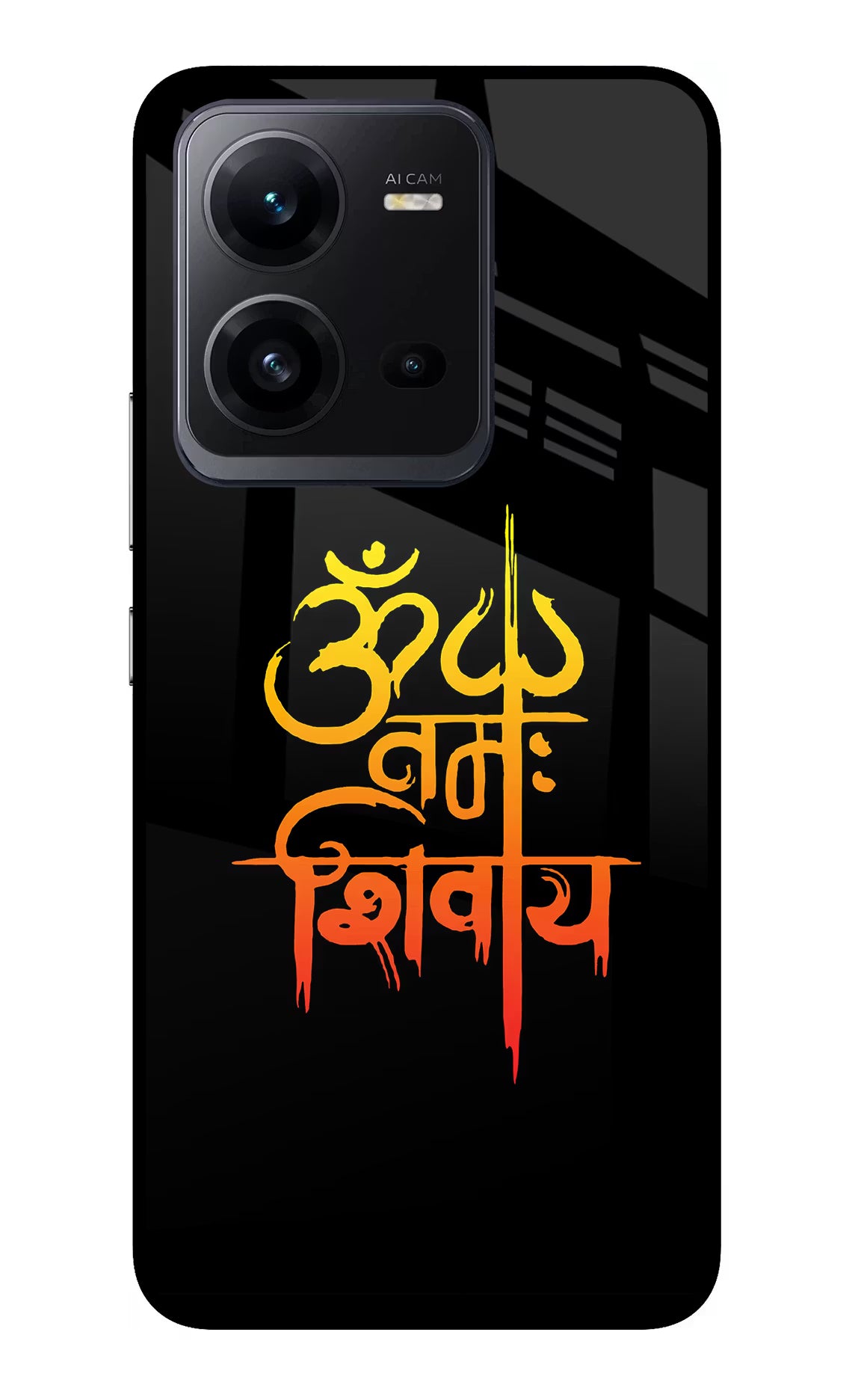 Om Namah Shivay Vivo V25 5G Glass Case - Om Namah Shivay Vivo V25 5G Glass Case Om Namah Shivay Vivo V25 5G Glass Case