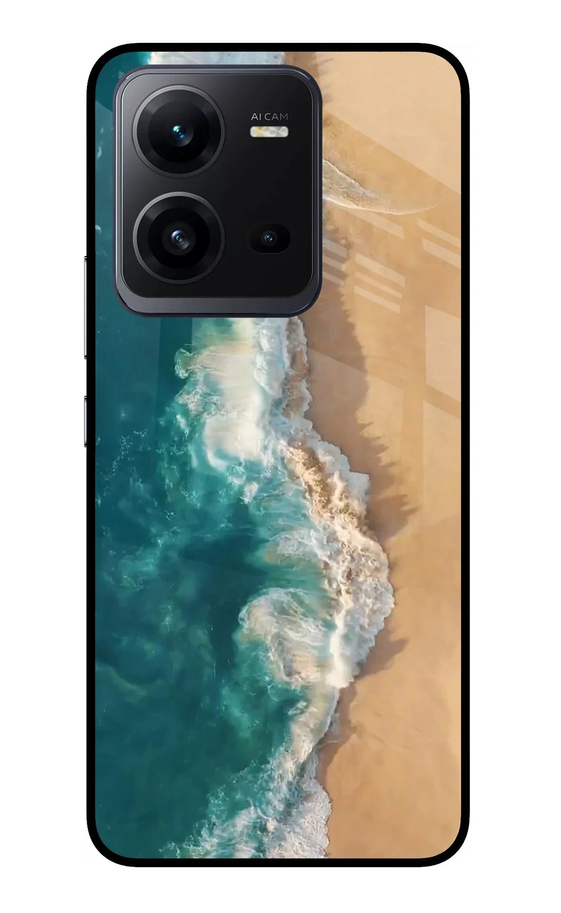 Ocean Beach Vivo V25 5G Glass Case - Ocean Beach Vivo V25 5G Glass Case Ocean Beach Vivo V25 5G Glass Case