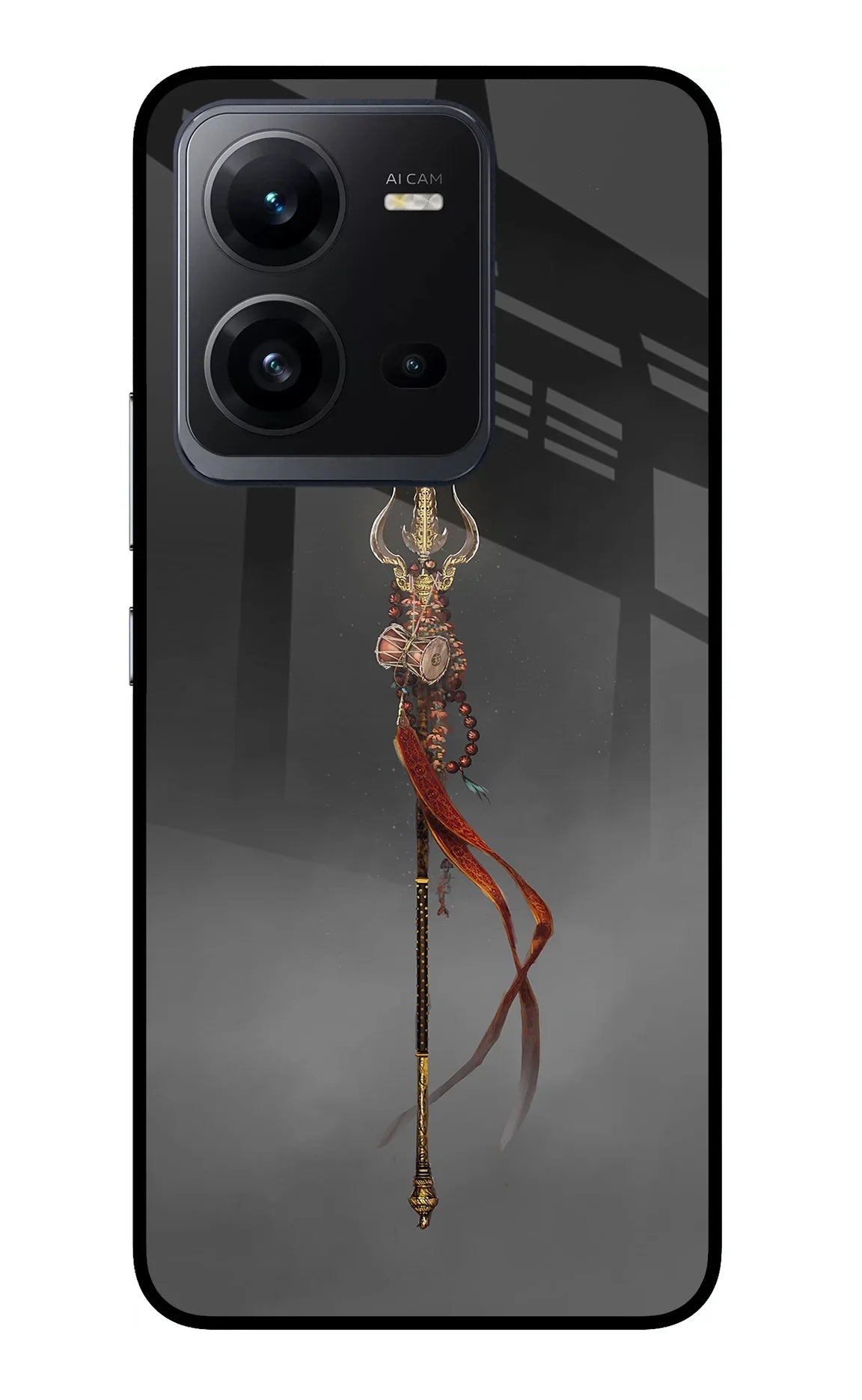 Shiv Trishul Vivo V25 5G Glass Case - Shiv Trishul Vivo V25 5G Glass Case Shiv Trishul Vivo V25 5G Glass Case