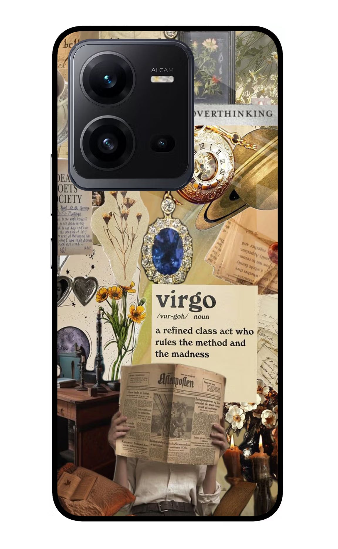 Virgo Zodiac Vivo V25 5G Glass Case - Virgo Zodiac Vivo V25 5G Glass Case Virgo Zodiac Vivo V25 5G Glass Case