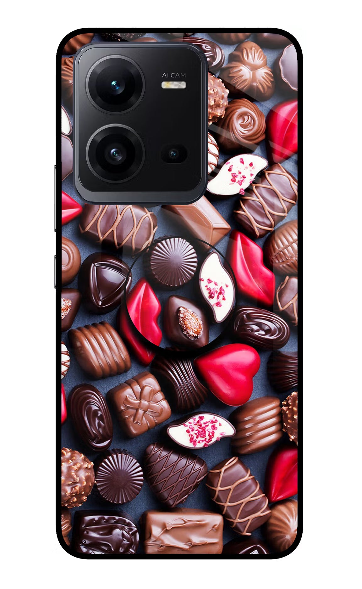 Chocolates Vivo V25 5G Glass Case - Chocolates Vivo V25 5G Glass Case Chocolates Vivo V25 5G Glass Case