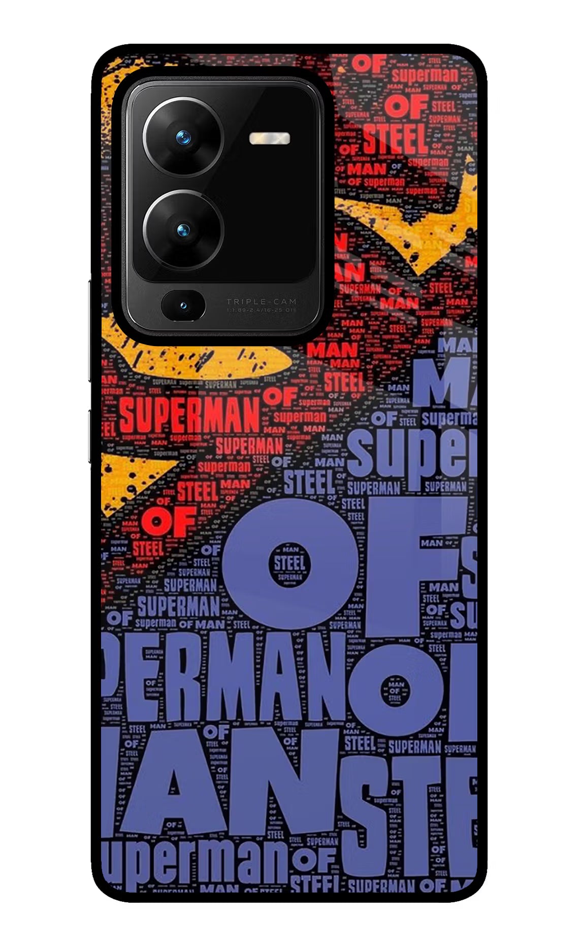 Superman Vivo V25 Pro 5G Glass Case - Superman Vivo V25 Pro 5G Glass Case Superman Vivo V25 Pro 5G Glass Case