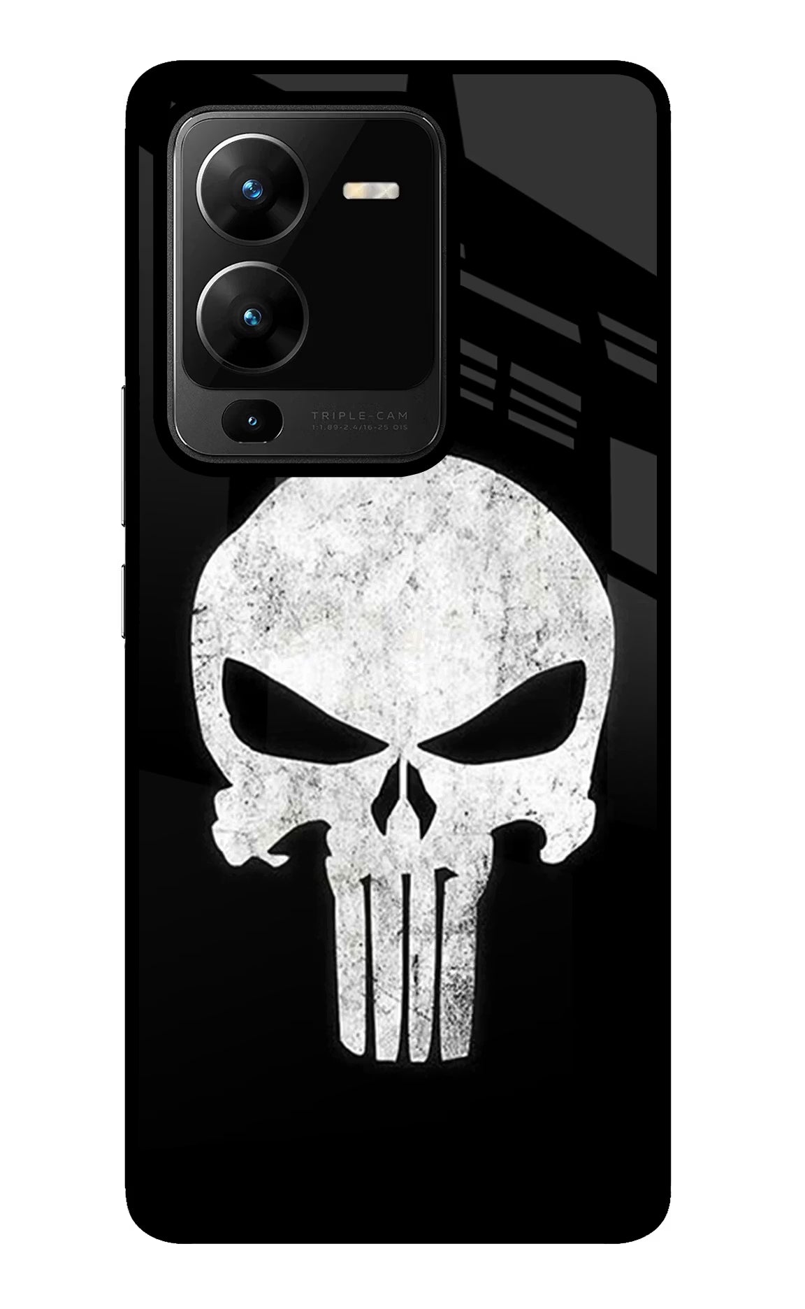 Punisher Skull Vivo V25 Pro 5G Glass Case - Punisher Skull Vivo V25 Pro 5G Glass Case Punisher Skull Vivo V25 Pro 5G Glass Case