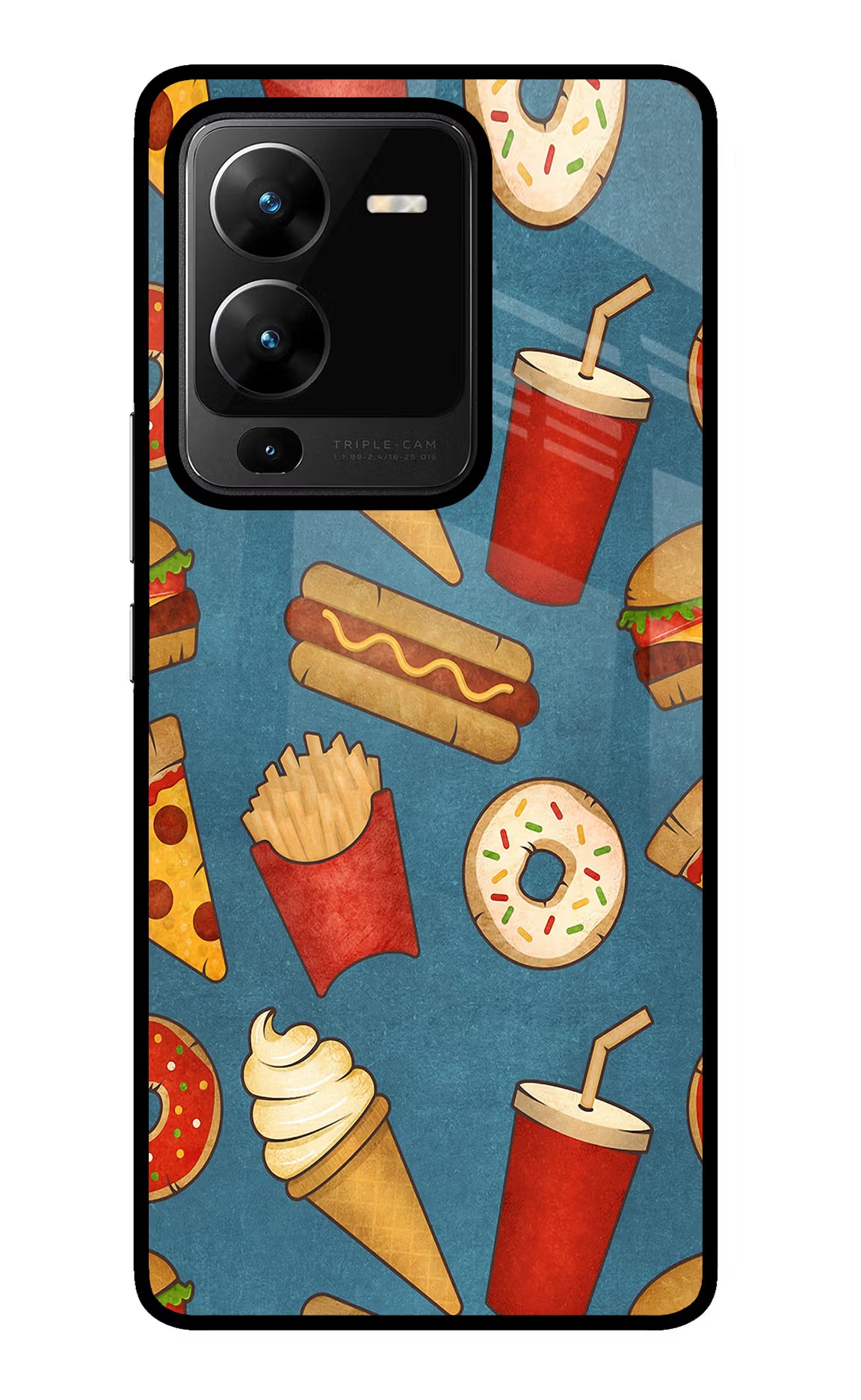 Foodie Vivo V25 Pro 5G Glass Case - Foodie Vivo V25 Pro 5G Glass Case Foodie Vivo V25 Pro 5G Glass Case