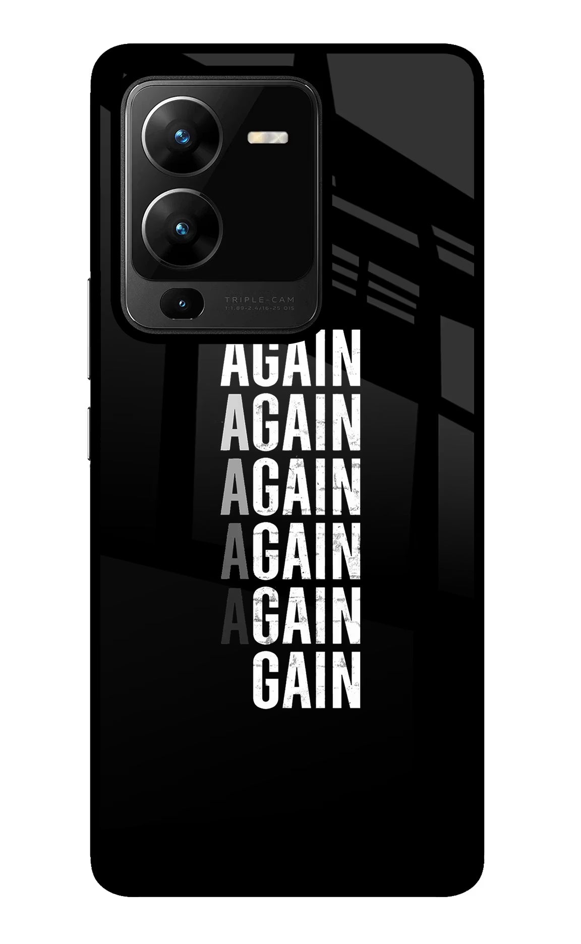 Again Again Gain Vivo V25 Pro 5G Glass Case - Again Again Gain Vivo V25 Pro 5G Glass Case Again Again Gain Vivo V25 Pro 5G Glass Case