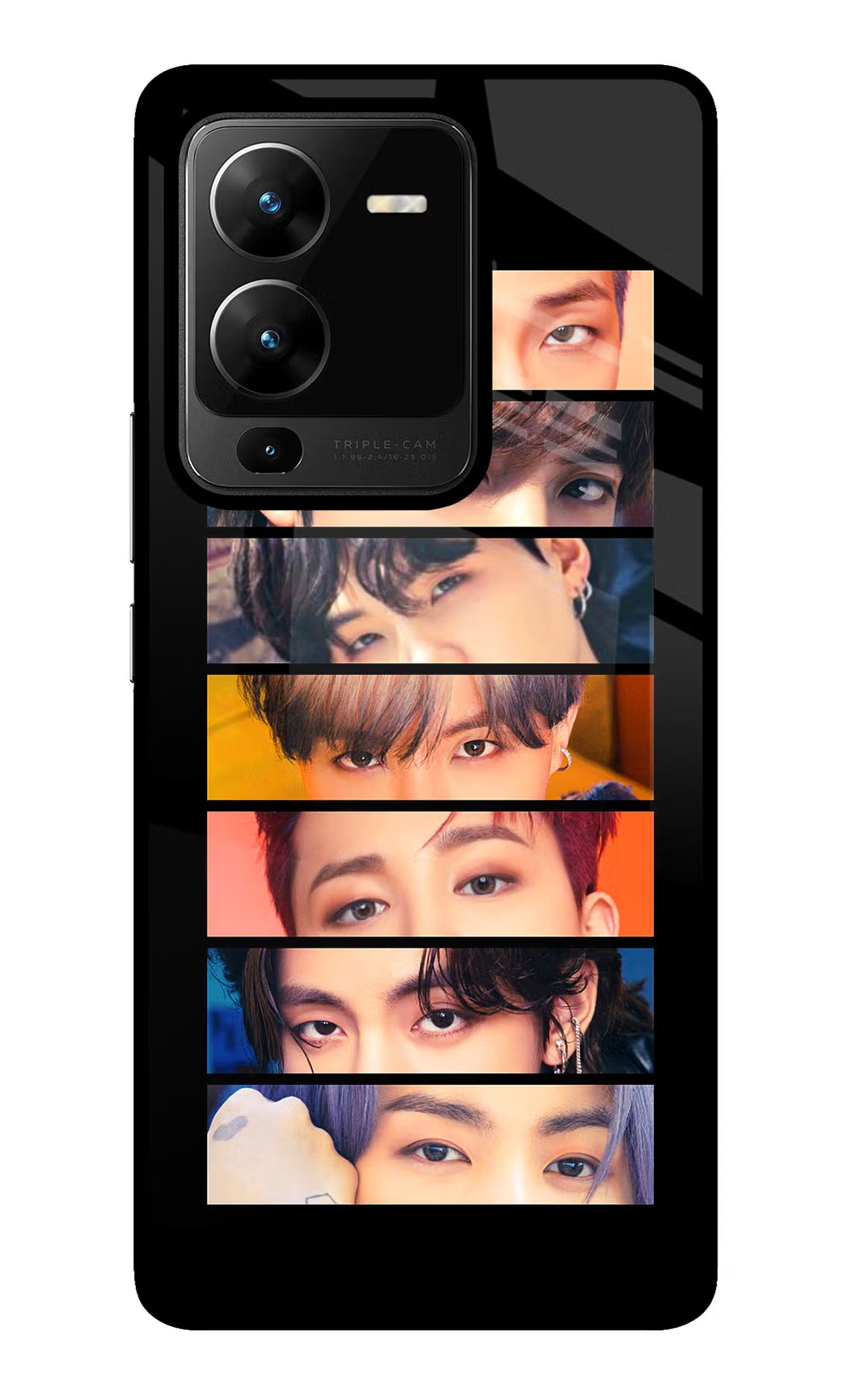 BTS Eyes Vivo V25 Pro 5G Glass Case - BTS Eyes Vivo V25 Pro 5G Glass Case BTS Eyes Vivo V25 Pro 5G Glass Case