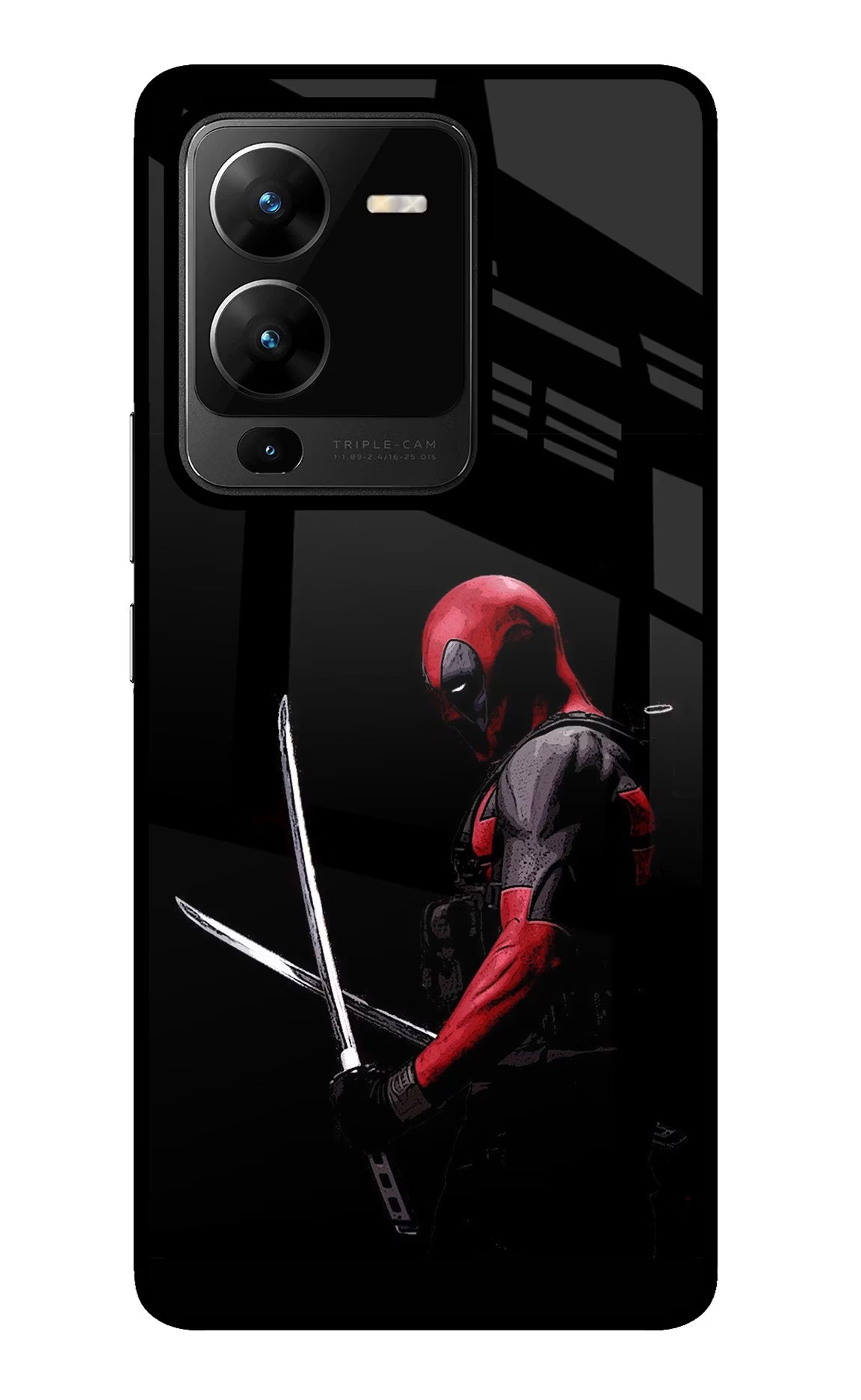 Deadpool Vivo V25 Pro 5G Glass Case - Deadpool Vivo V25 Pro 5G Glass Case Deadpool Vivo V25 Pro 5G Glass Case