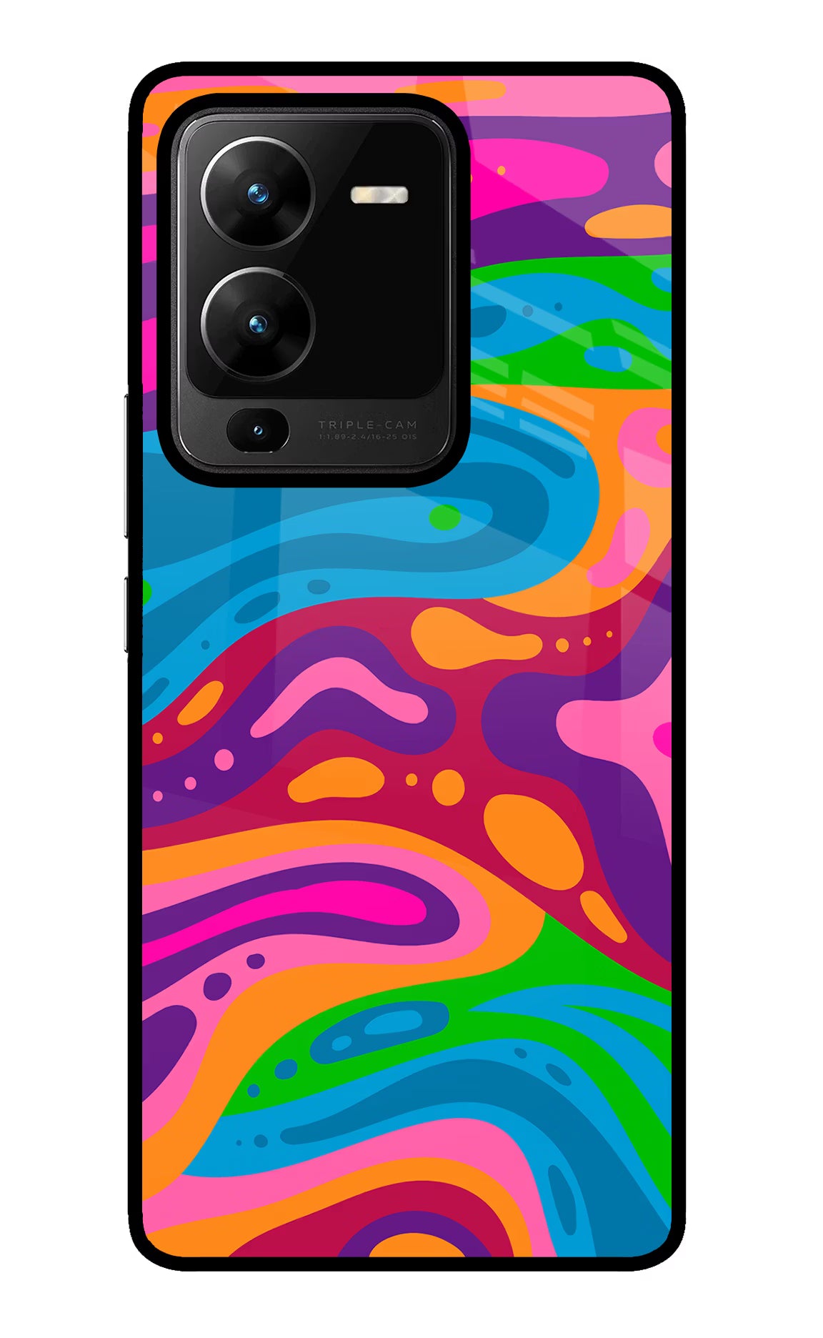 Trippy Pattern Vivo V25 Pro 5G Glass Case - Trippy Pattern Vivo V25 Pro 5G Glass Case Trippy Pattern Vivo V25 Pro 5G Glass Case
