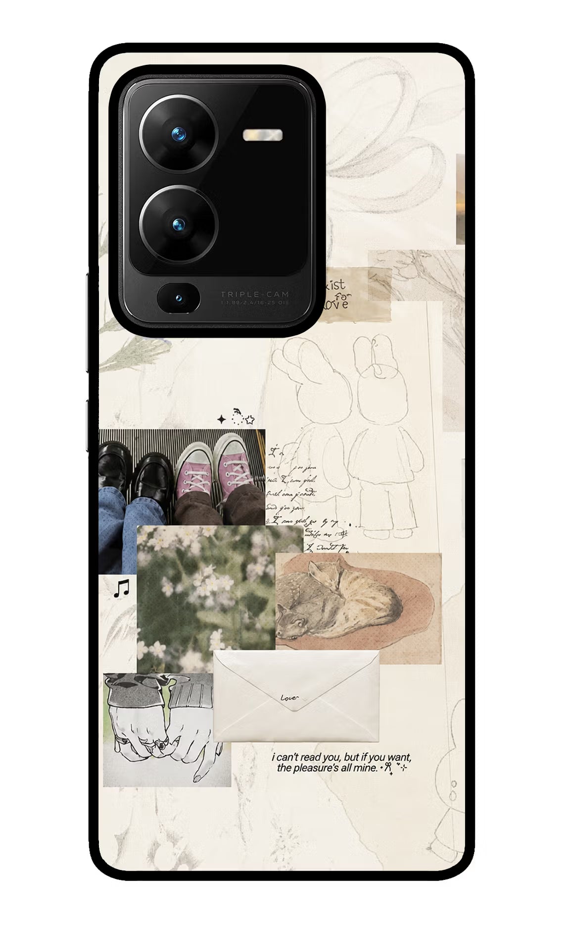 Soft Aesthetic Vivo V25 Pro 5G Glass Case - Soft Aesthetic Vivo V25 Pro 5G Glass Case Soft Aesthetic Vivo V25 Pro 5G Glass Case