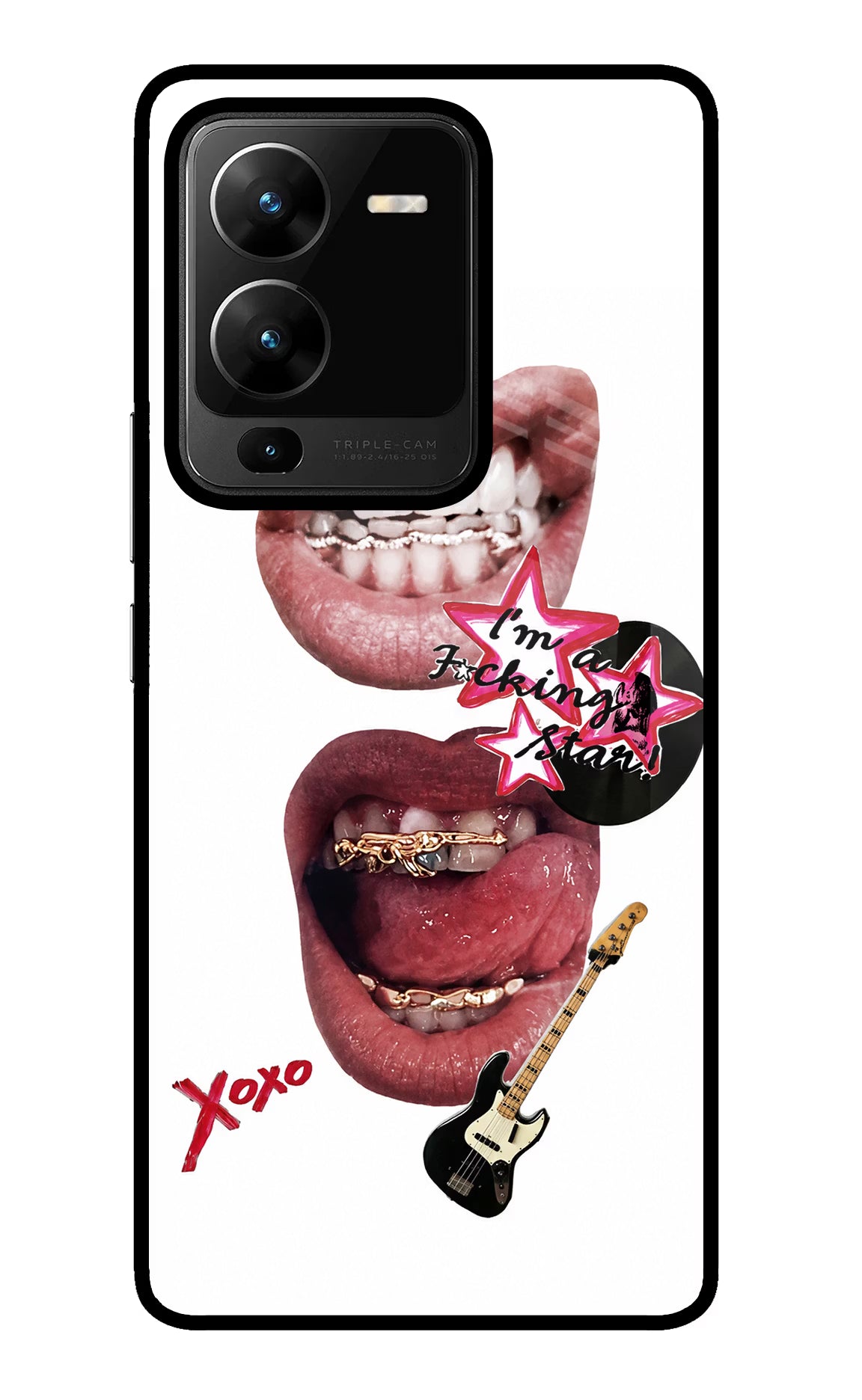 Rockstar Vivo V25 Pro 5G Glass Case - Rockstar Vivo V25 Pro 5G Glass Case Rockstar Vivo V25 Pro 5G Glass Case