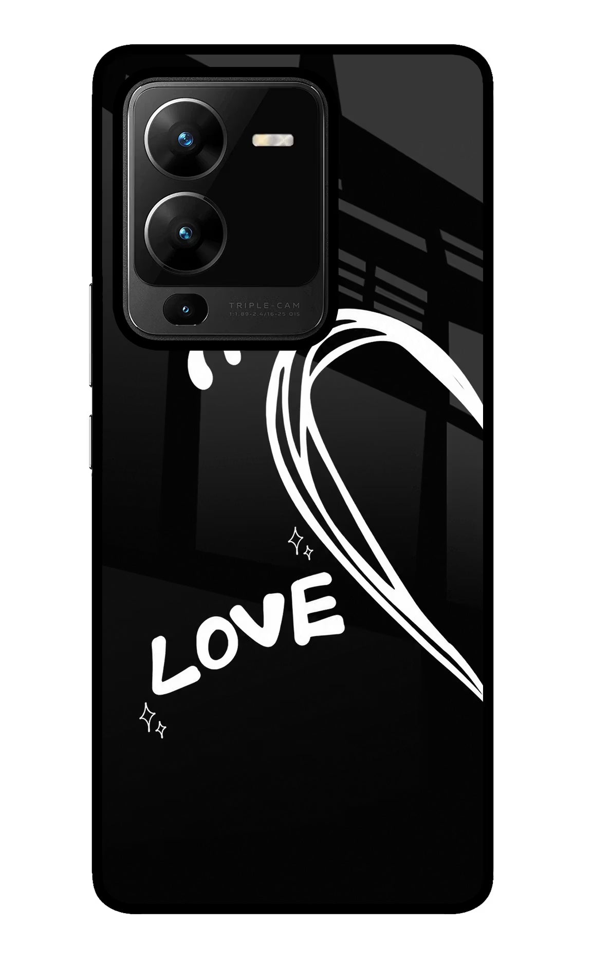 Love Line Vivo V25 Pro 5G Glass Case - Love Line Vivo V25 Pro 5G Glass Case Love Line Vivo V25 Pro 5G Glass Case