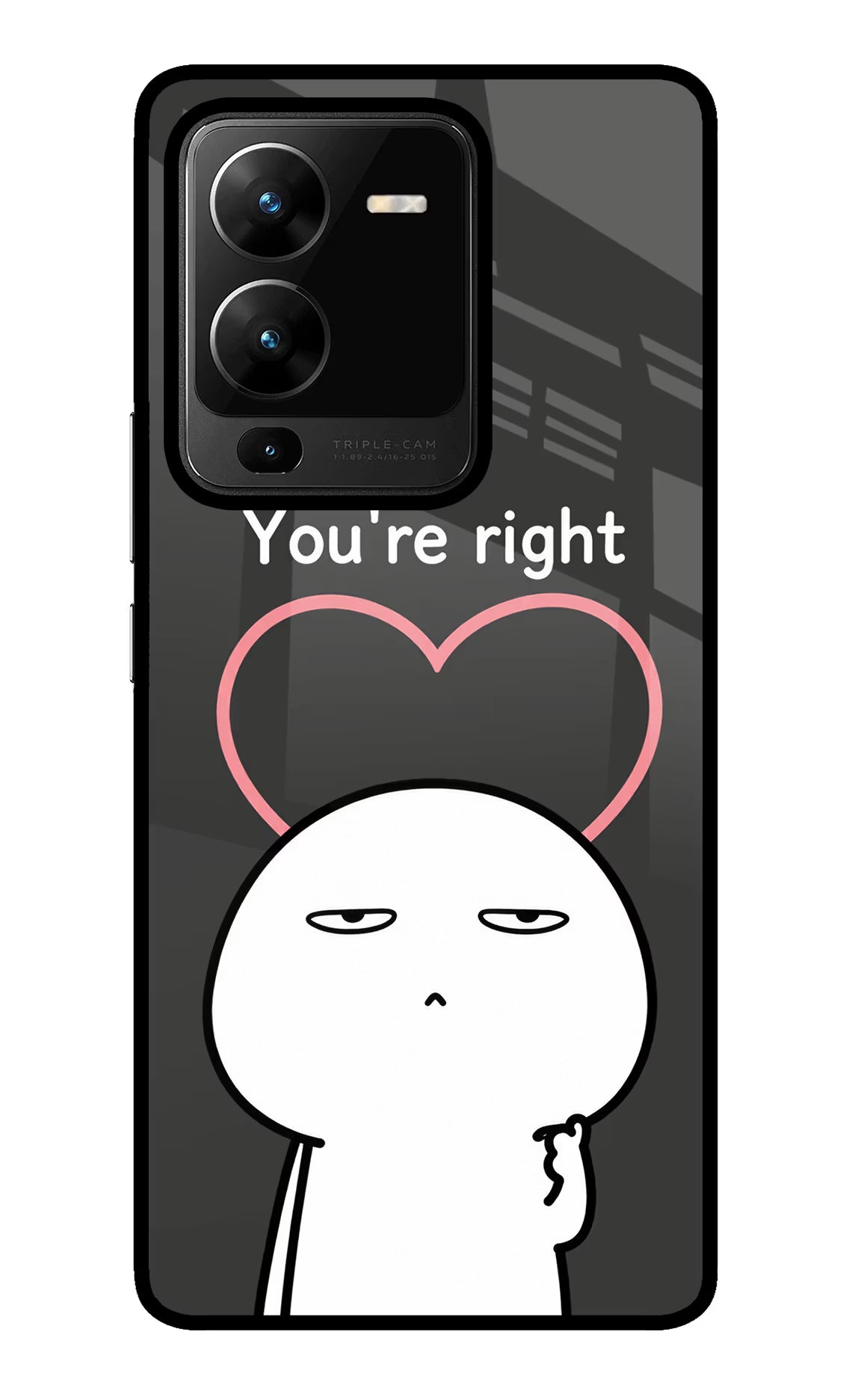 You're Right Vivo V25 Pro 5G Glass Case - You're Right Vivo V25 Pro 5G Glass Case You're Right Vivo V25 Pro 5G Glass Case
