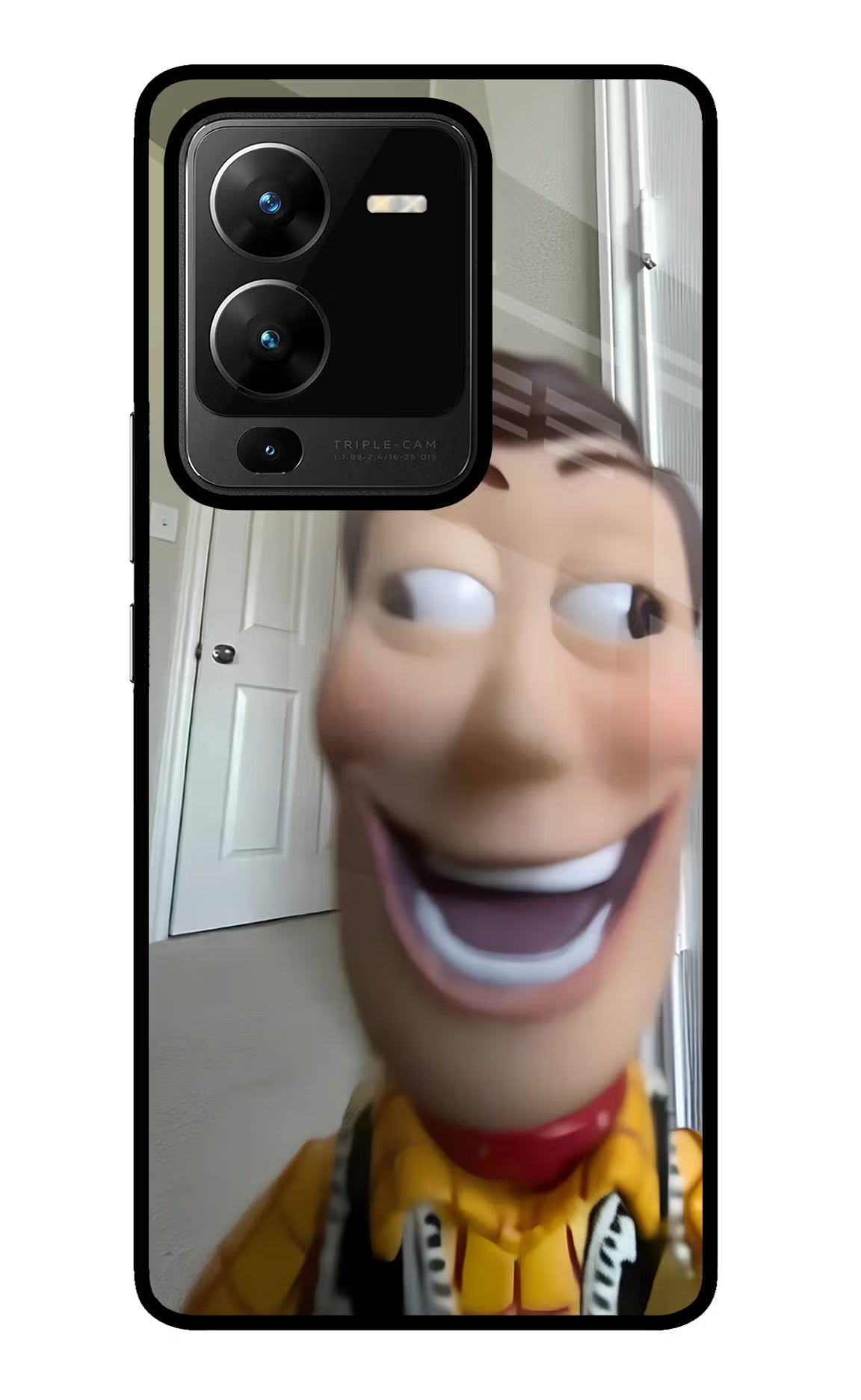 Side Eye Woody Vivo V25 Pro 5G Glass Case - Side Eye Woody Vivo V25 Pro 5G Glass Case Side Eye Woody Vivo V25 Pro 5G Glass Case