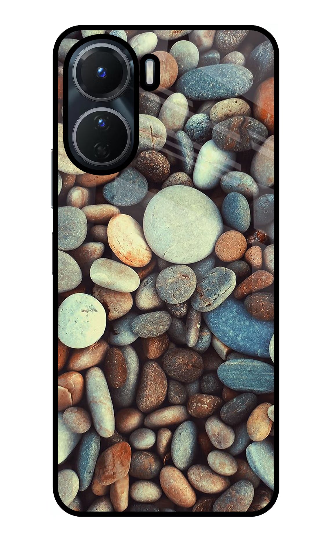 Pebble Vivo Y16 Glass Case - Pebble Vivo Y16 Glass Case Pebble Vivo Y16 Glass Case