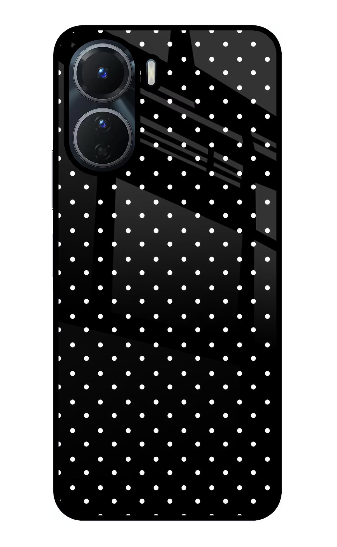 White Dots Vivo Y16 Glass Case - White Dots Vivo Y16 Glass Case White Dots Vivo Y16 Glass Case