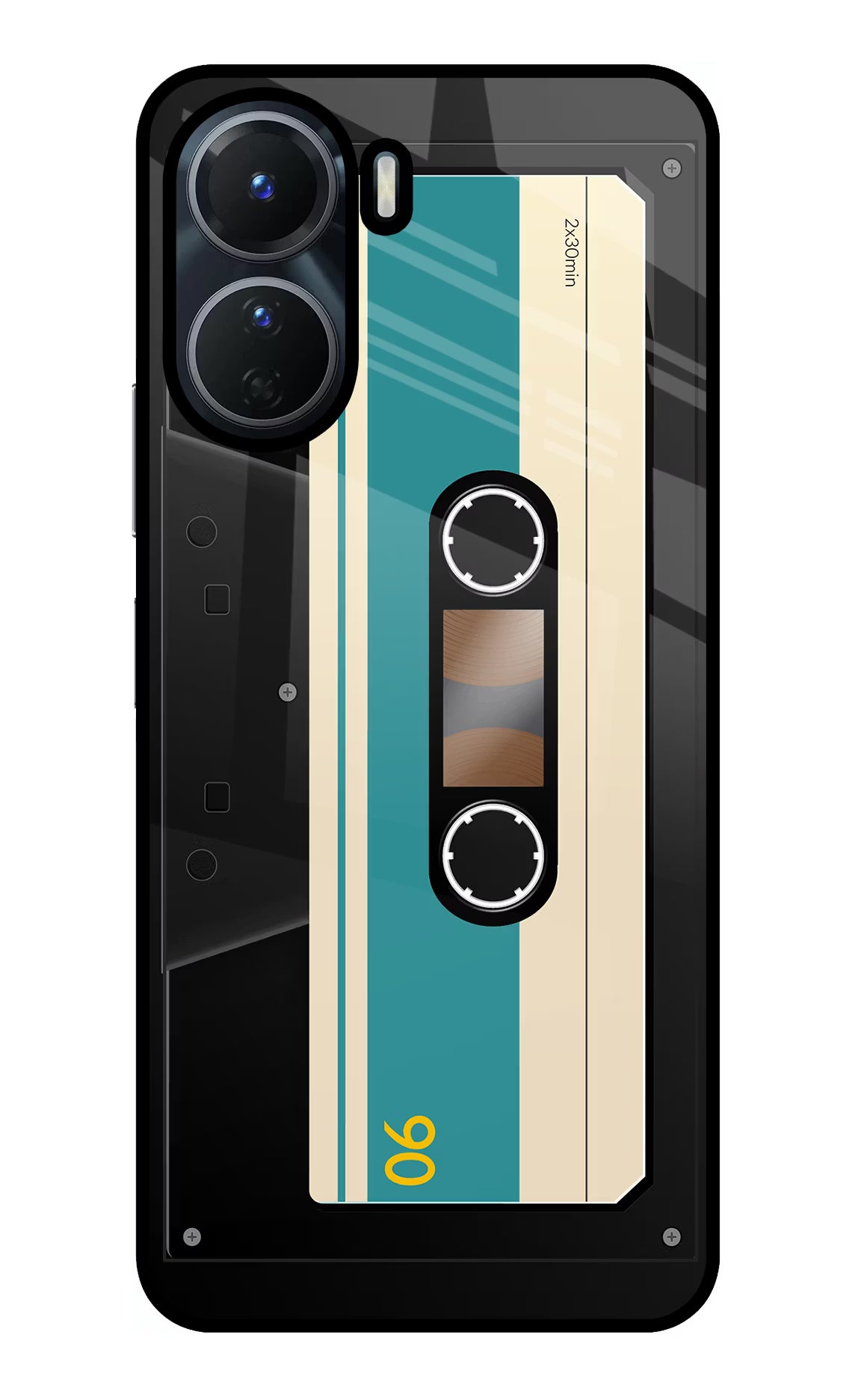 Cassette Vivo Y16 Glass Case - Cassette Vivo Y16 Glass Case Cassette Vivo Y16 Glass Case