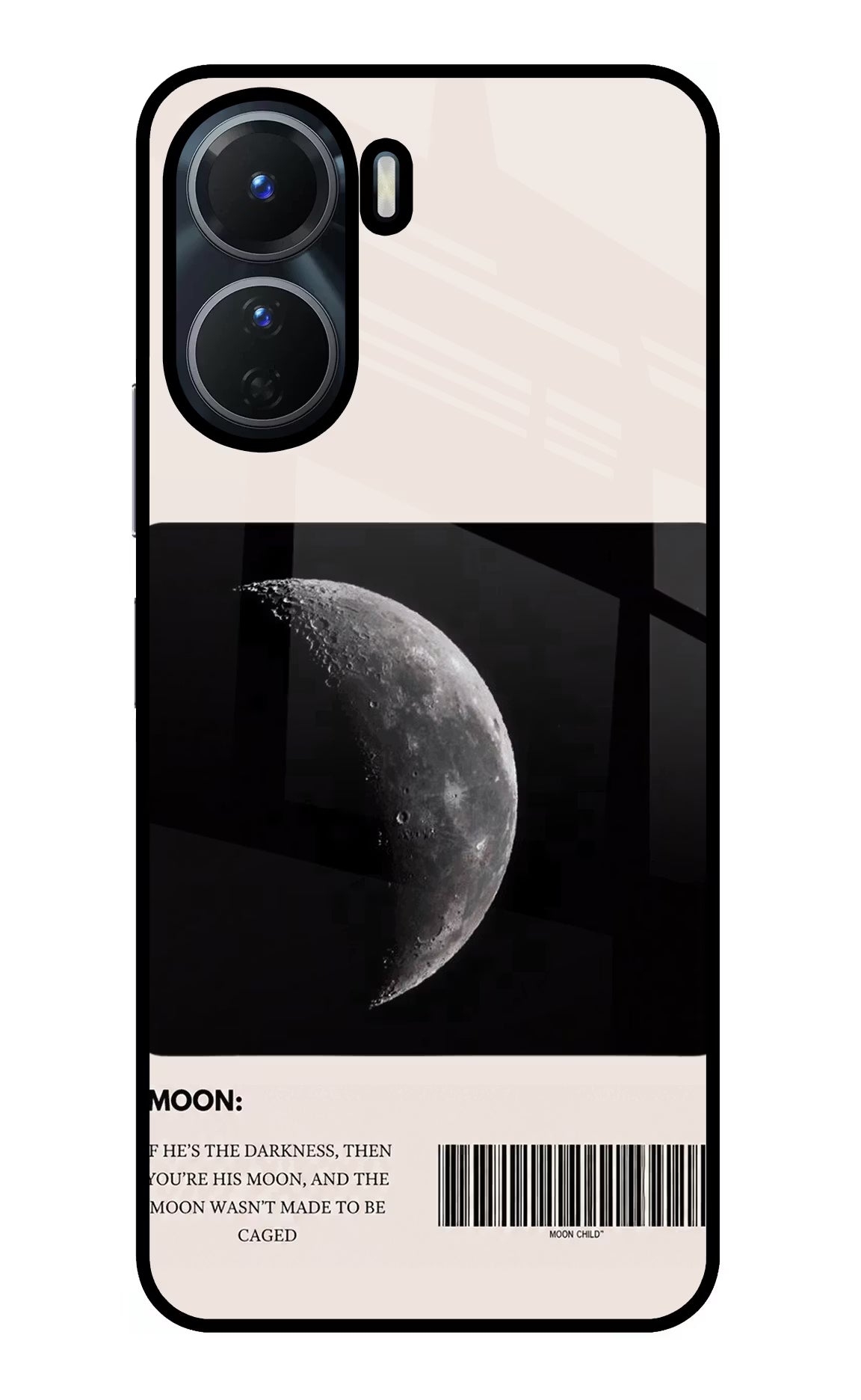 Moon Phase Vivo Y16 Glass Case - Moon Phase Vivo Y16 Glass Case Moon Phase Vivo Y16 Glass Case
