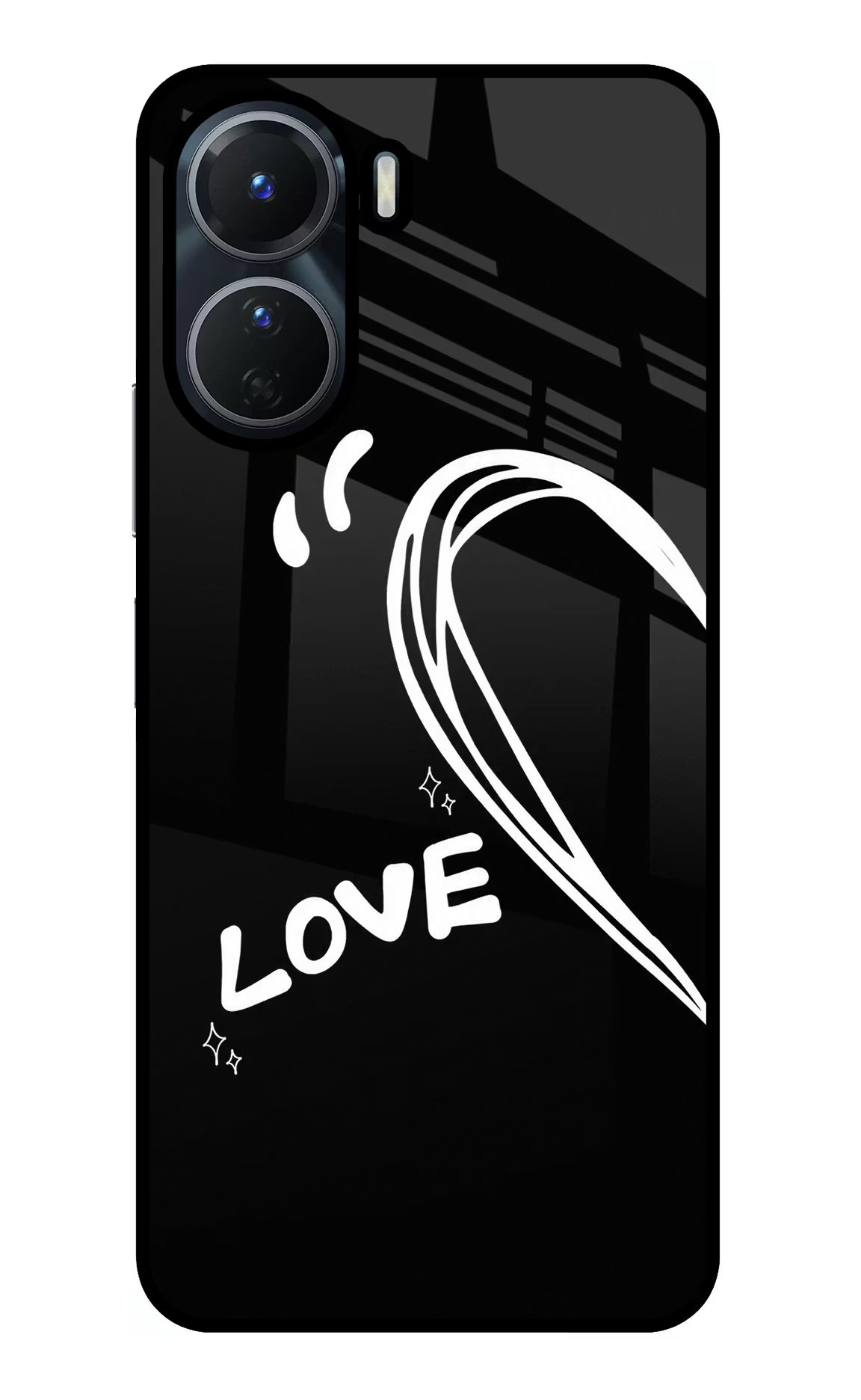 Love Line Vivo Y16 Glass Case - Love Line Vivo Y16 Glass Case Love Line Vivo Y16 Glass Case