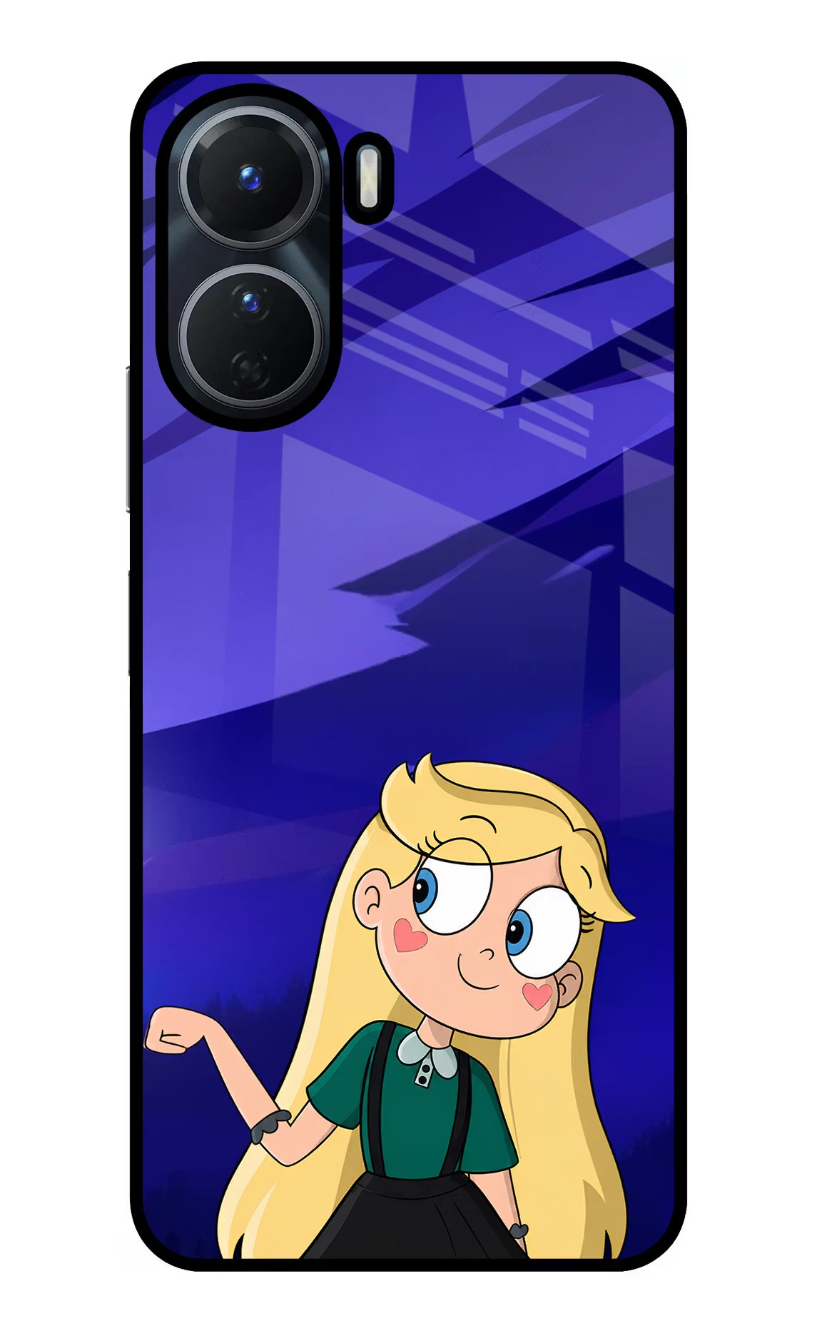 Star Glow Vivo Y16 Glass Case - Star Glow Vivo Y16 Glass Case Star Glow Vivo Y16 Glass Case