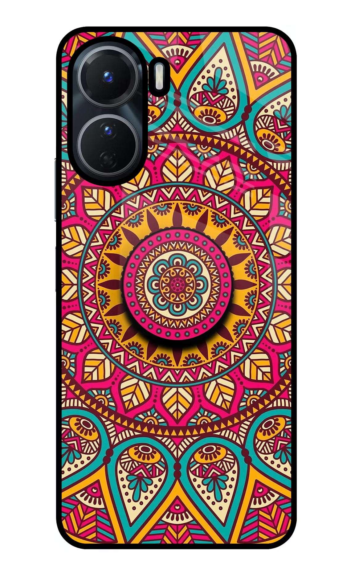 Mandala Vivo Y16 Glass Case - Mandala Vivo Y16 Glass Case Mandala Vivo Y16 Glass Case