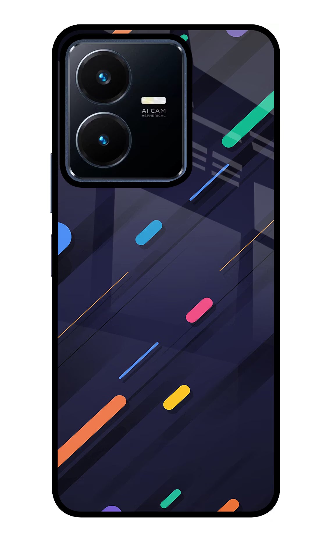 Abstract Design Vivo Y22 Glass Case - Abstract Design Vivo Y22 Glass Case Abstract Design Vivo Y22 Glass Case